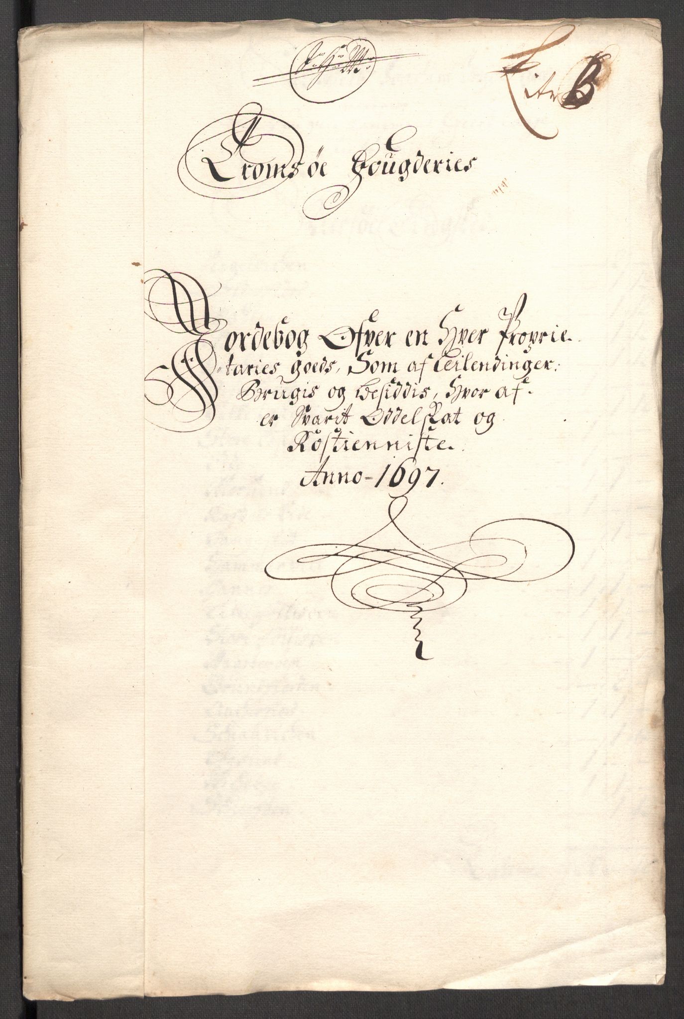 Rentekammeret inntil 1814, Reviderte regnskaper, Fogderegnskap, RA/EA-4092/R68/L4754: Fogderegnskap Senja og Troms, 1697-1699, p. 103