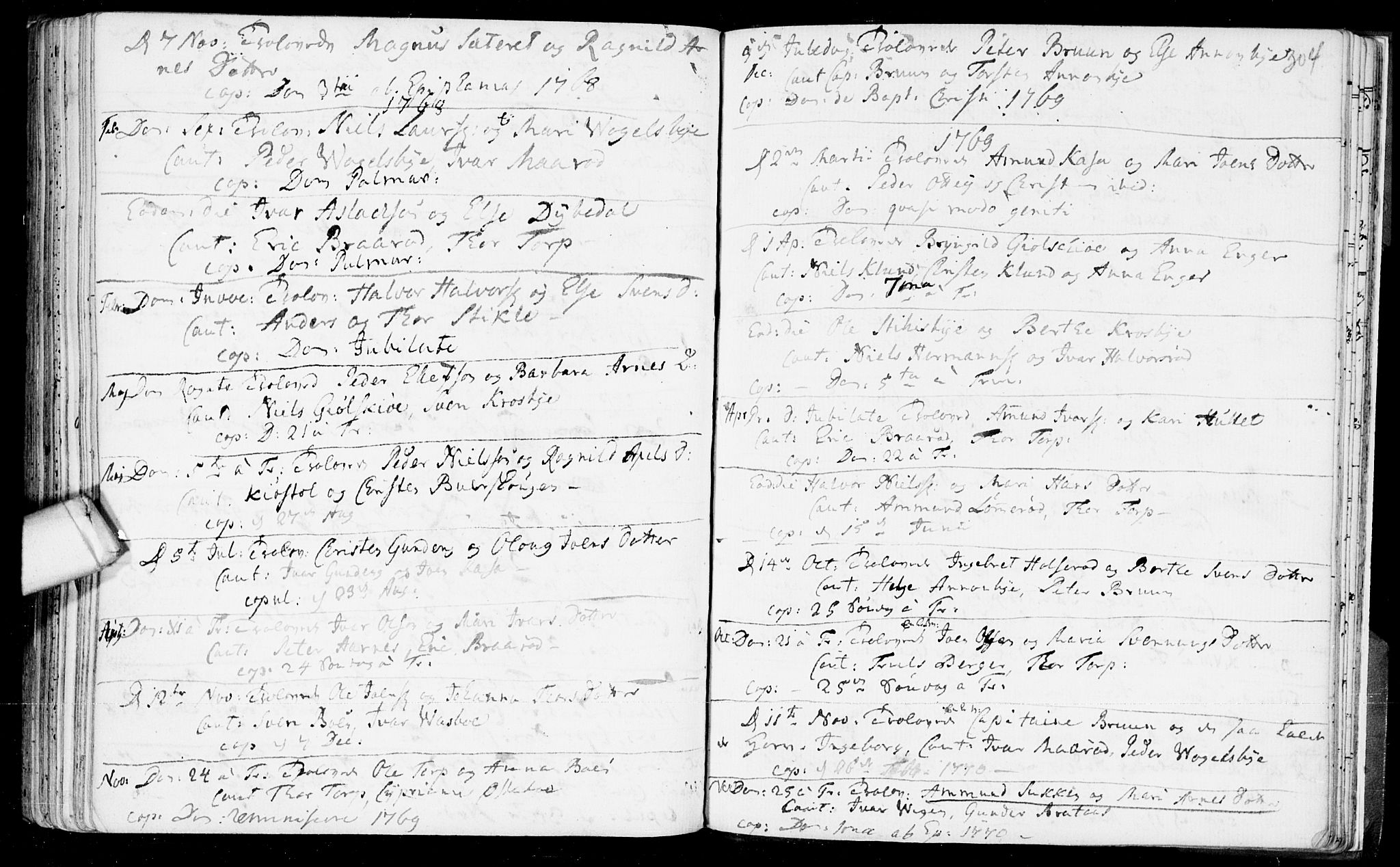 Aremark prestekontor Kirkebøker, SAO/A-10899/F/Fb/L0002: Parish register (official) no.  II 2, 1745-1795, p. 304