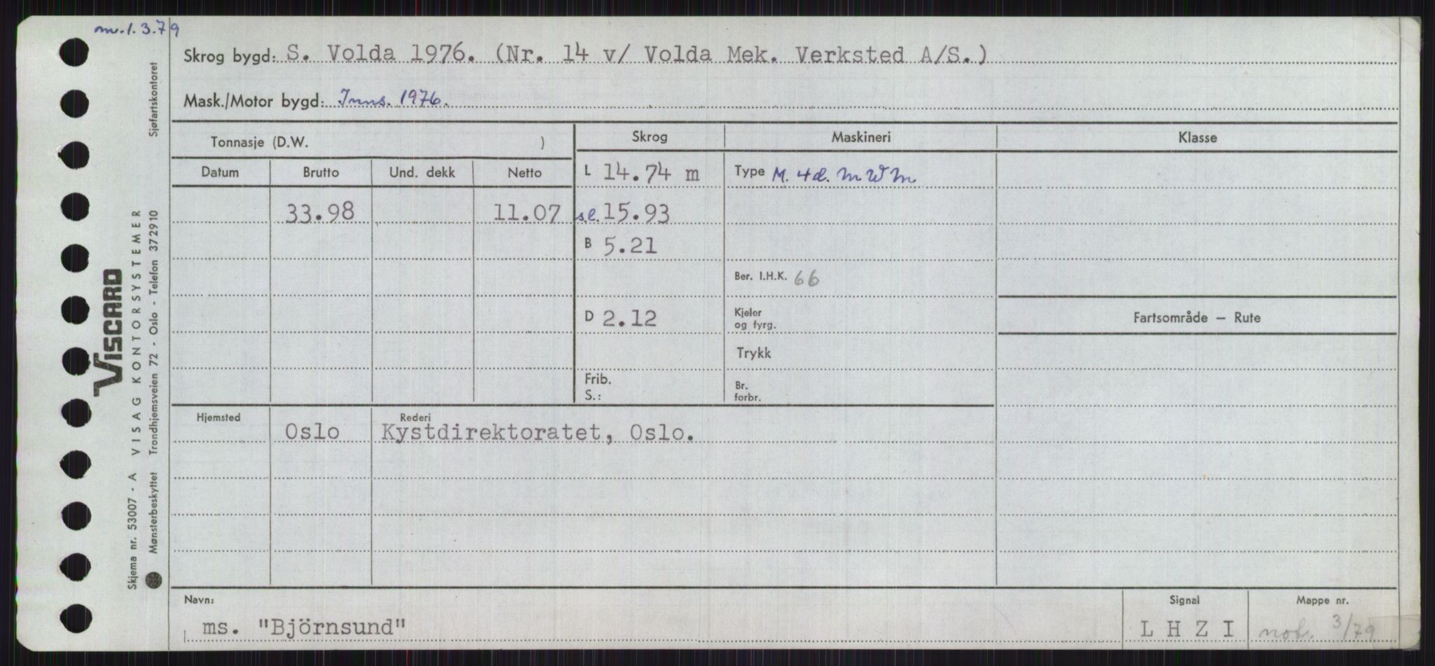 Sjøfartsdirektoratet med forløpere, Skipsmålingen, RA/S-1627/H/Ha/L0001/0002: Fartøy, A-Eig / Fartøy Bjør-Eig, p. 31