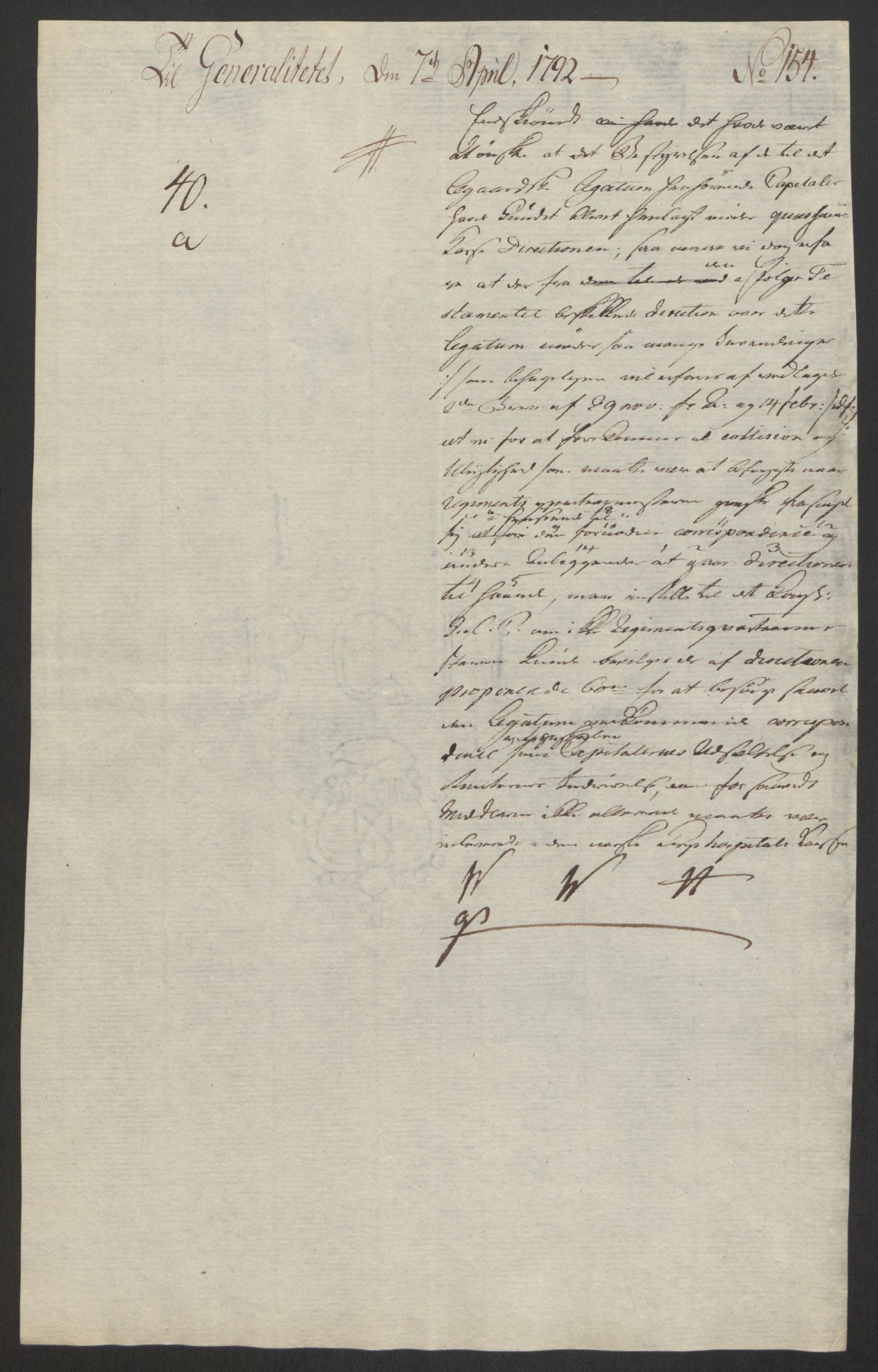 Forsvaret, Den norske kvesthuskasse/krigshospitalkasse, AV/RA-RAFA-1887/F/Fa/L0008: Konsepter, 1790-1793, p. 796