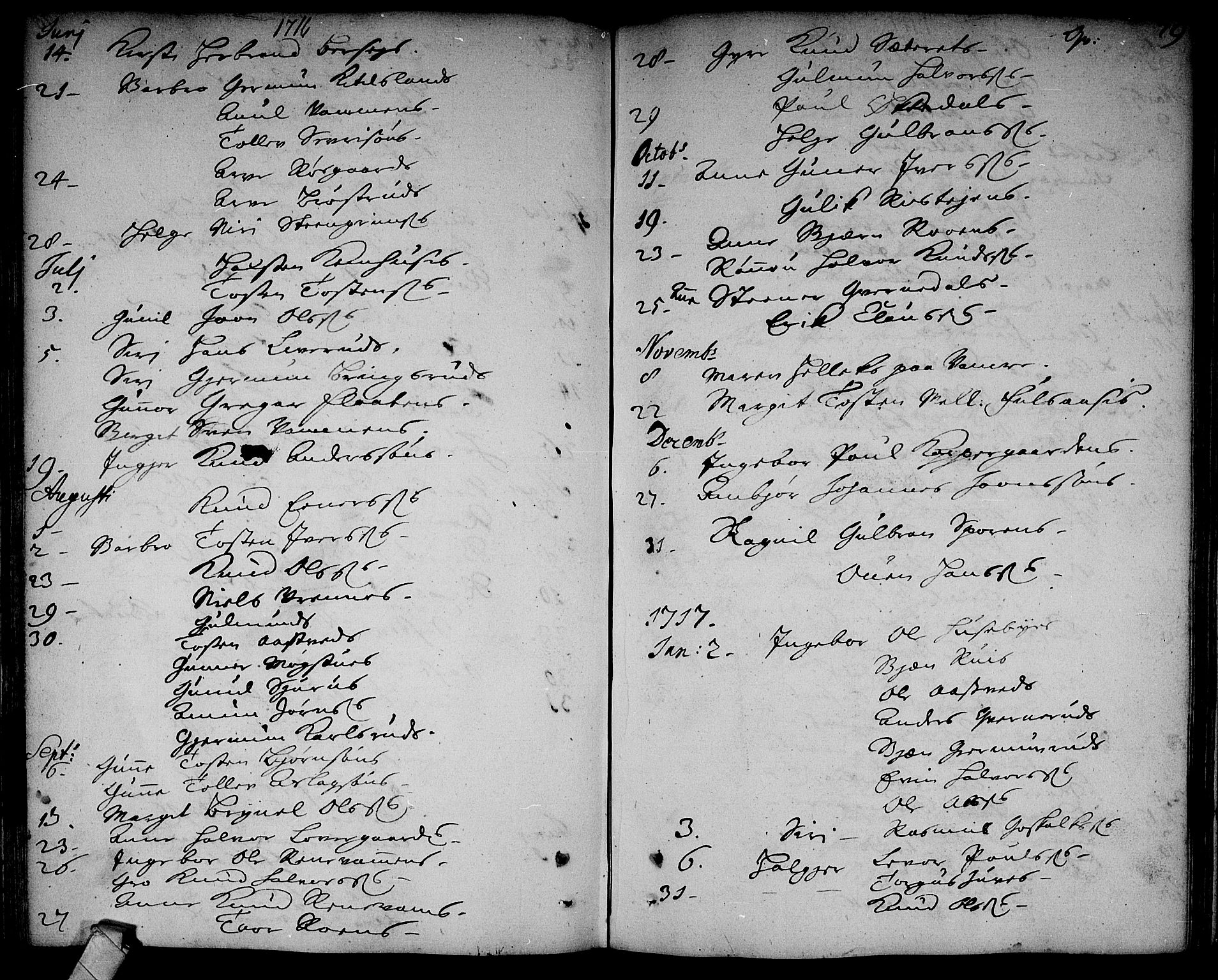 Rollag kirkebøker, SAKO/A-240/F/Fa/L0002: Parish register (official) no. I 2, 1714-1742, p. 79