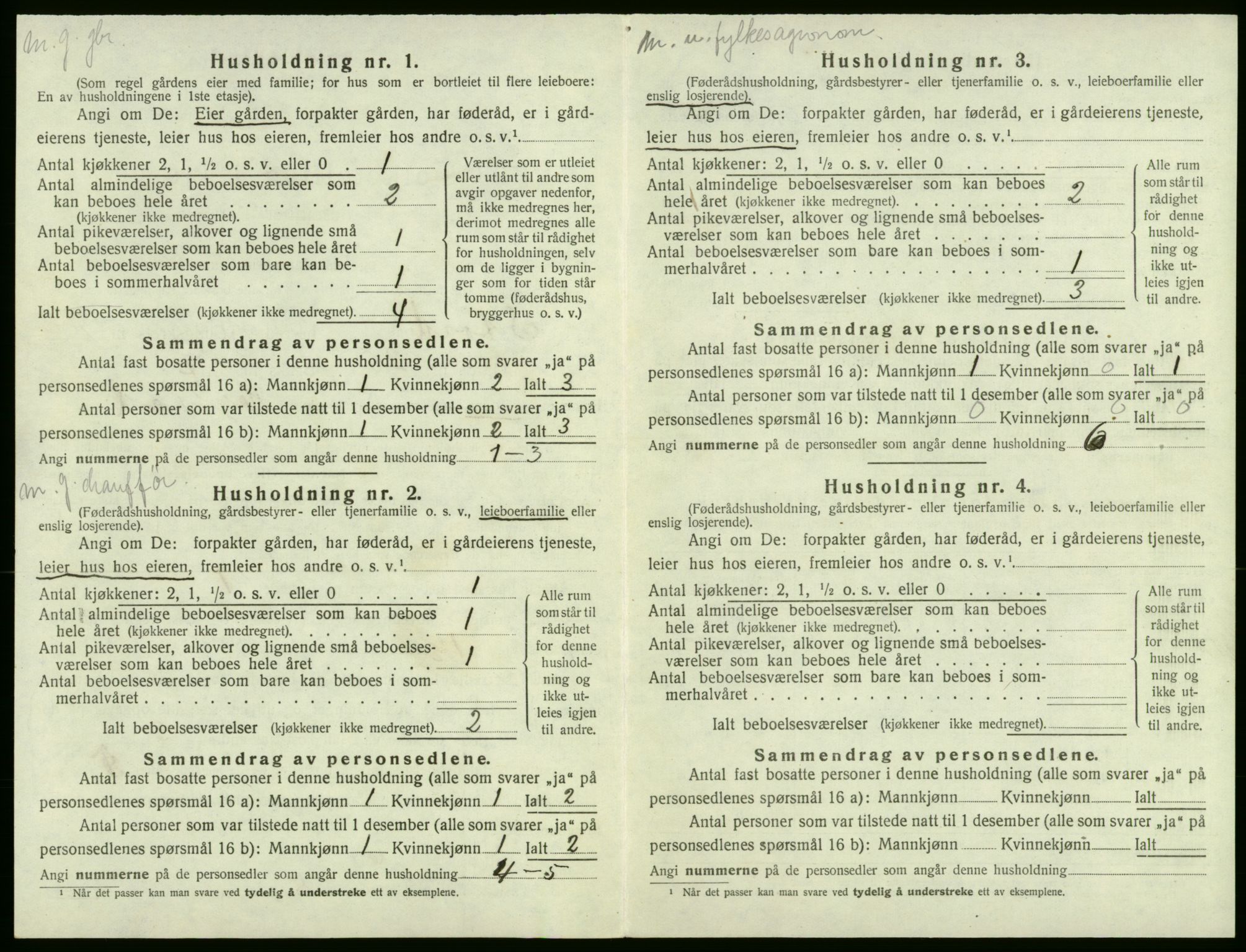 SAB, 1920 census for Stord, 1920, p. 372