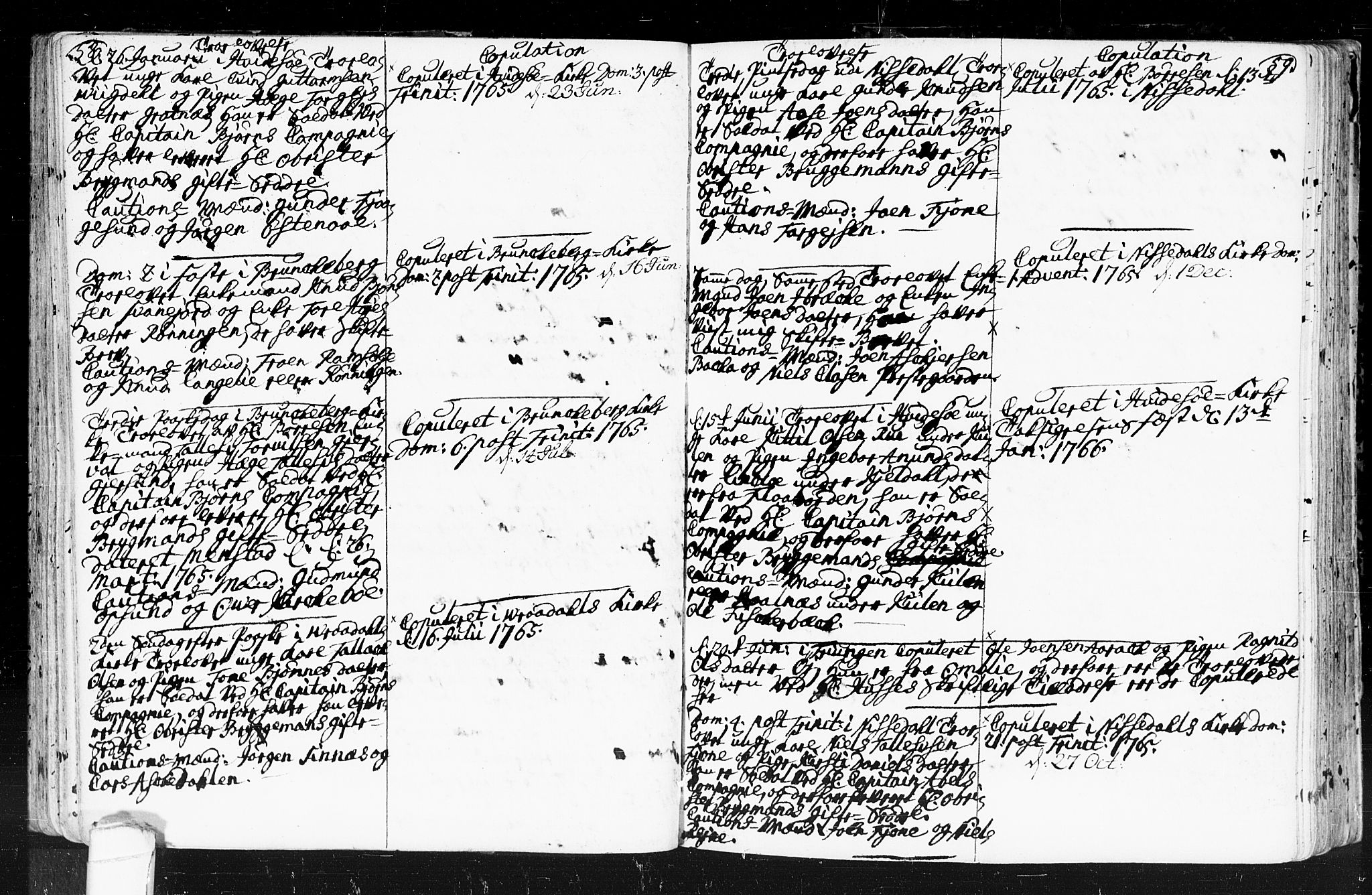 Kviteseid kirkebøker, AV/SAKO-A-276/F/Fa/L0001: Parish register (official) no. I 1, 1754-1773, p. 58-59