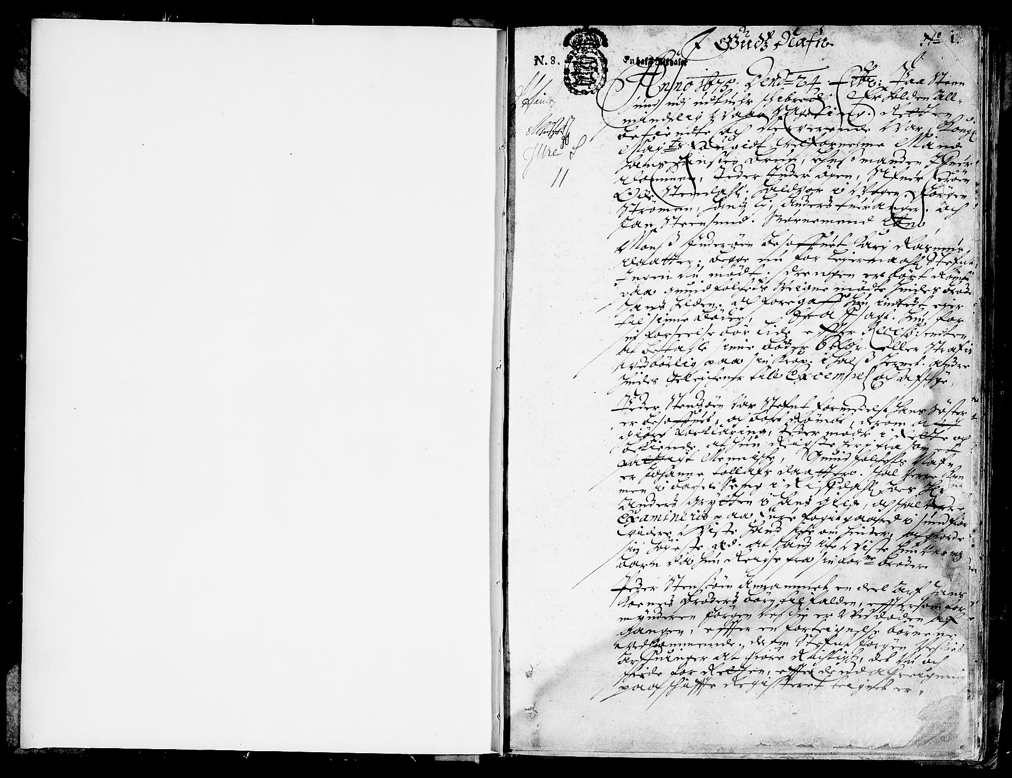 Ytre Sogn tingrett, SAB/A-2601/1/F/Fa/L0011: Tingbok (justisprotokoll), 1675, p. 0b-1a