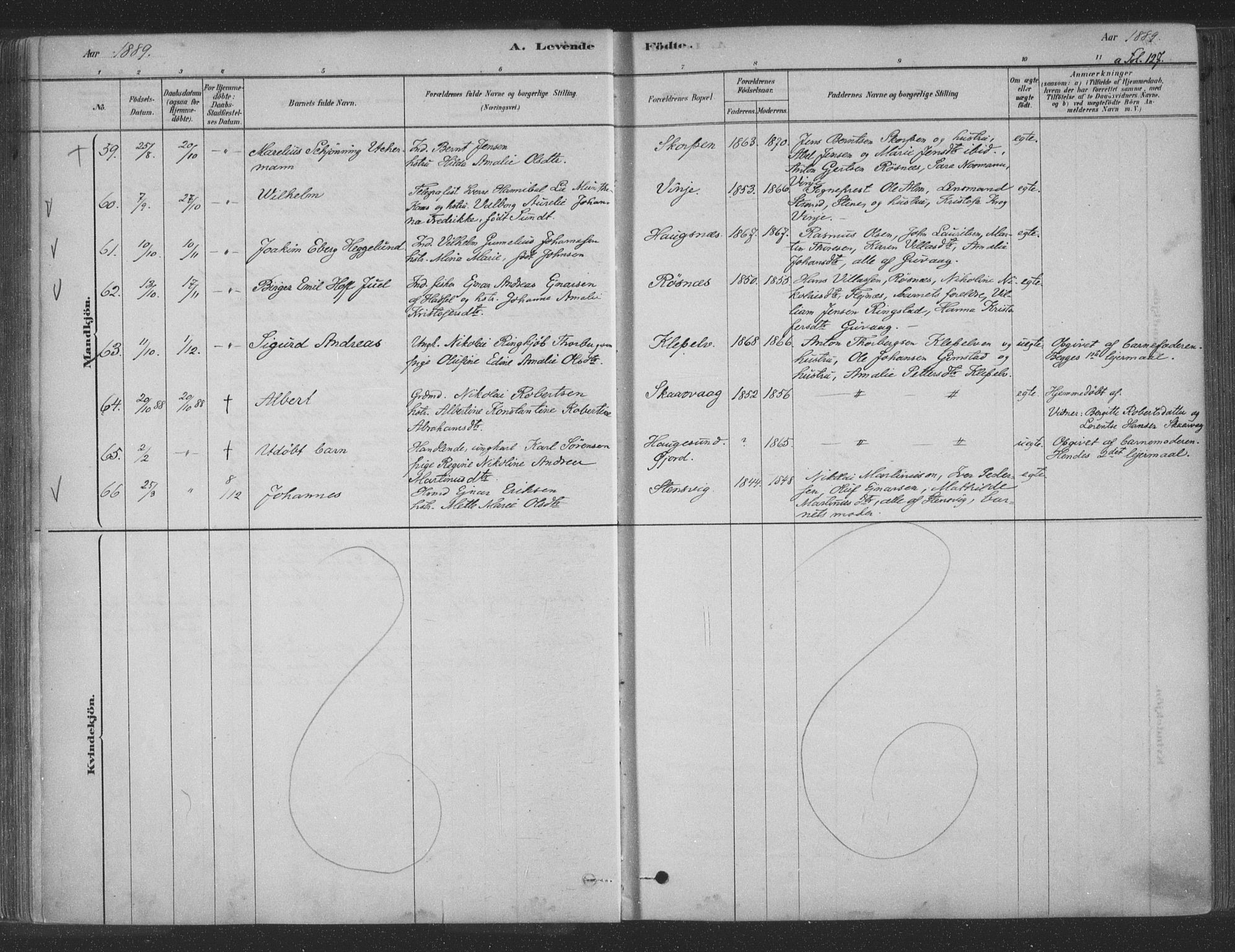 Ministerialprotokoller, klokkerbøker og fødselsregistre - Nordland, AV/SAT-A-1459/891/L1302: Parish register (official) no. 891A07, 1878-1895, p. 127