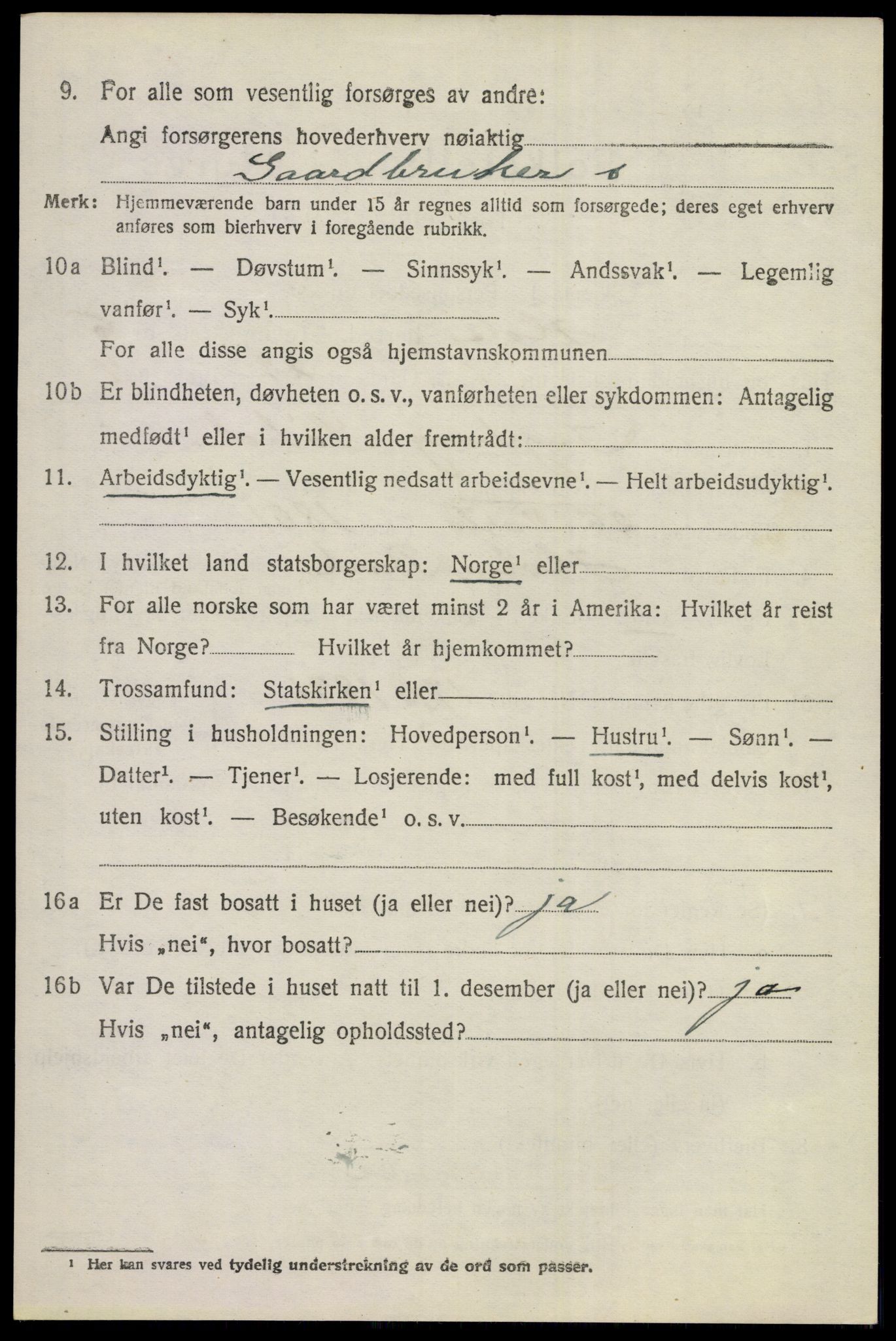 SAKO, 1920 census for Hole, 1920, p. 3558