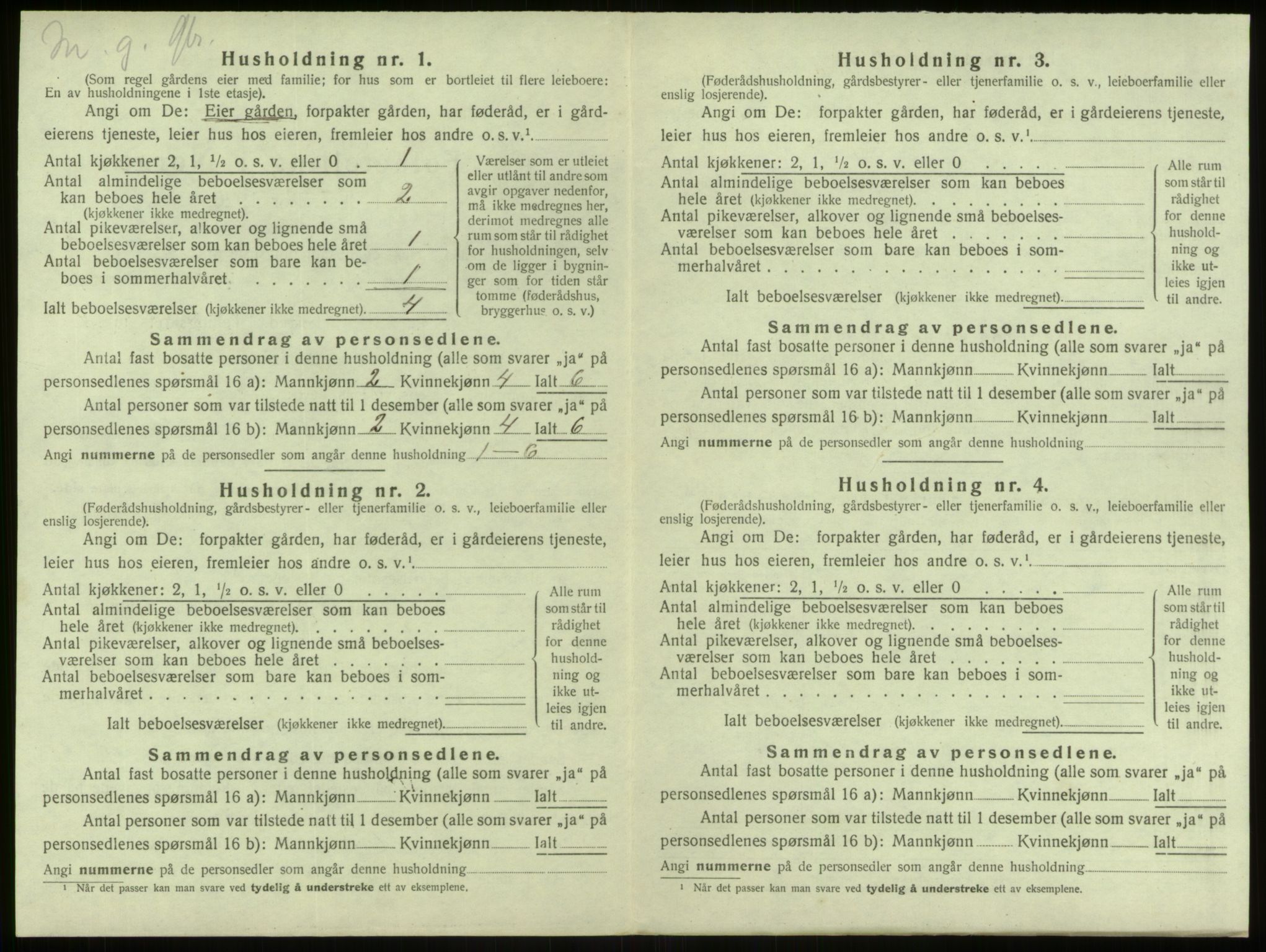 SAB, 1920 census for Alversund, 1920, p. 575