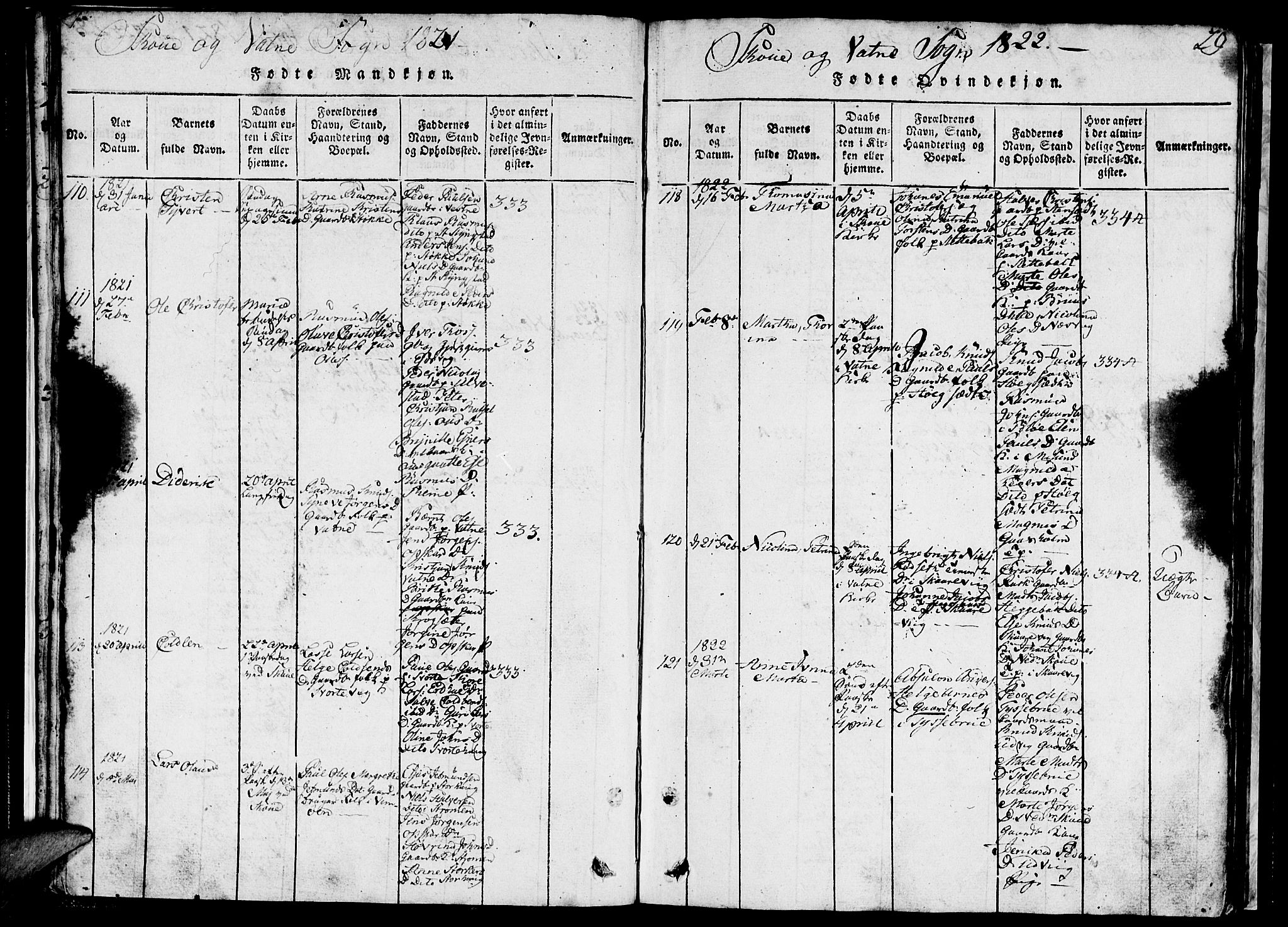 Ministerialprotokoller, klokkerbøker og fødselsregistre - Møre og Romsdal, AV/SAT-A-1454/524/L0360: Parish register (copy) no. 524C01, 1816-1830, p. 29