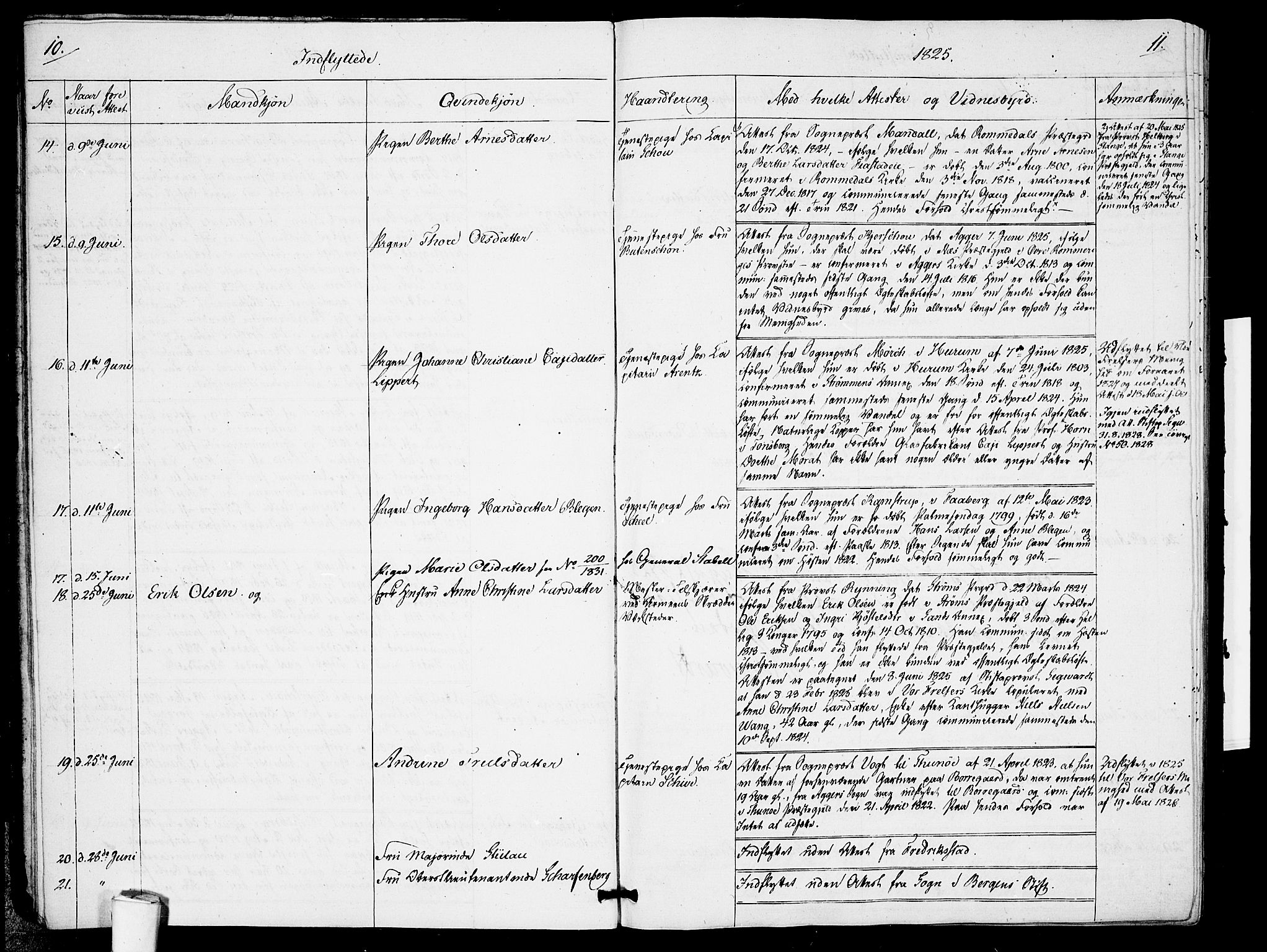 Garnisonsmenigheten Kirkebøker, AV/SAO-A-10846/F/Fa/L0005: Parish register (official) no. 5, 1824-1830, p. 10-11