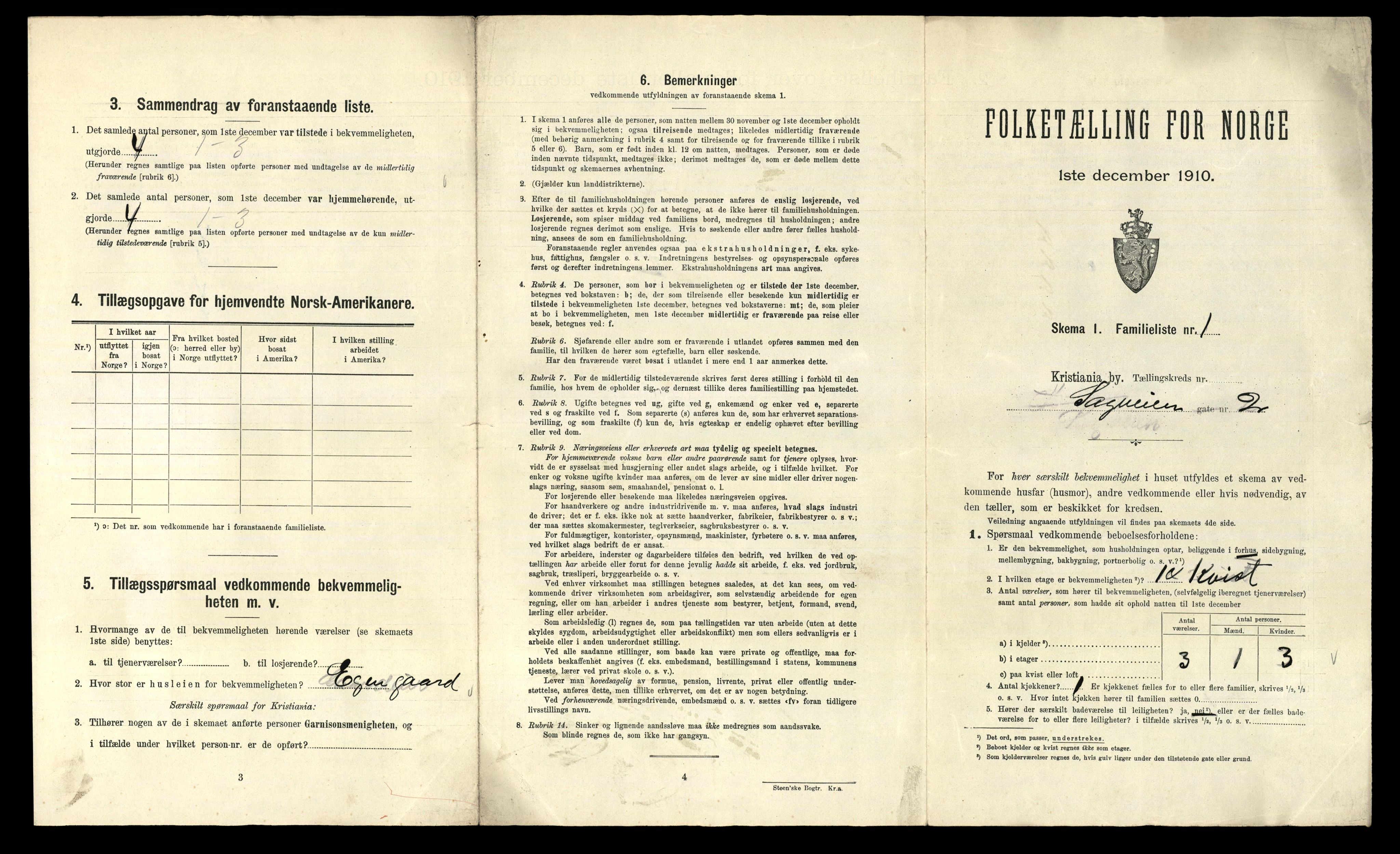 RA, 1910 census for Kristiania, 1910, p. 83567