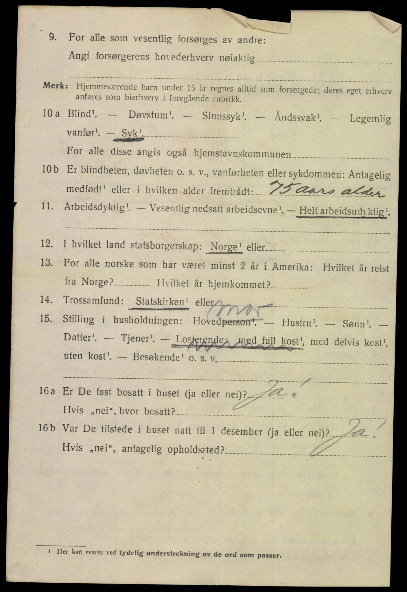 SAK, 1920 census for Flekkefjord, 1920, p. 3405