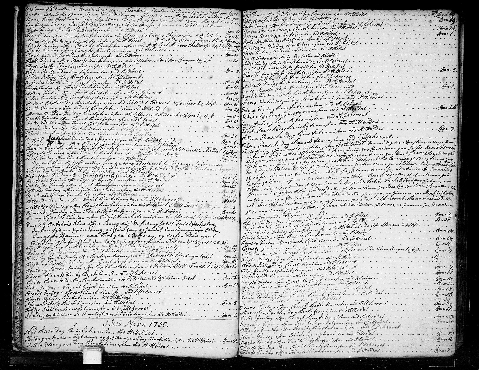 Heddal kirkebøker, SAKO/A-268/F/Fa/L0003: Parish register (official) no. I 3, 1723-1783, p. 24