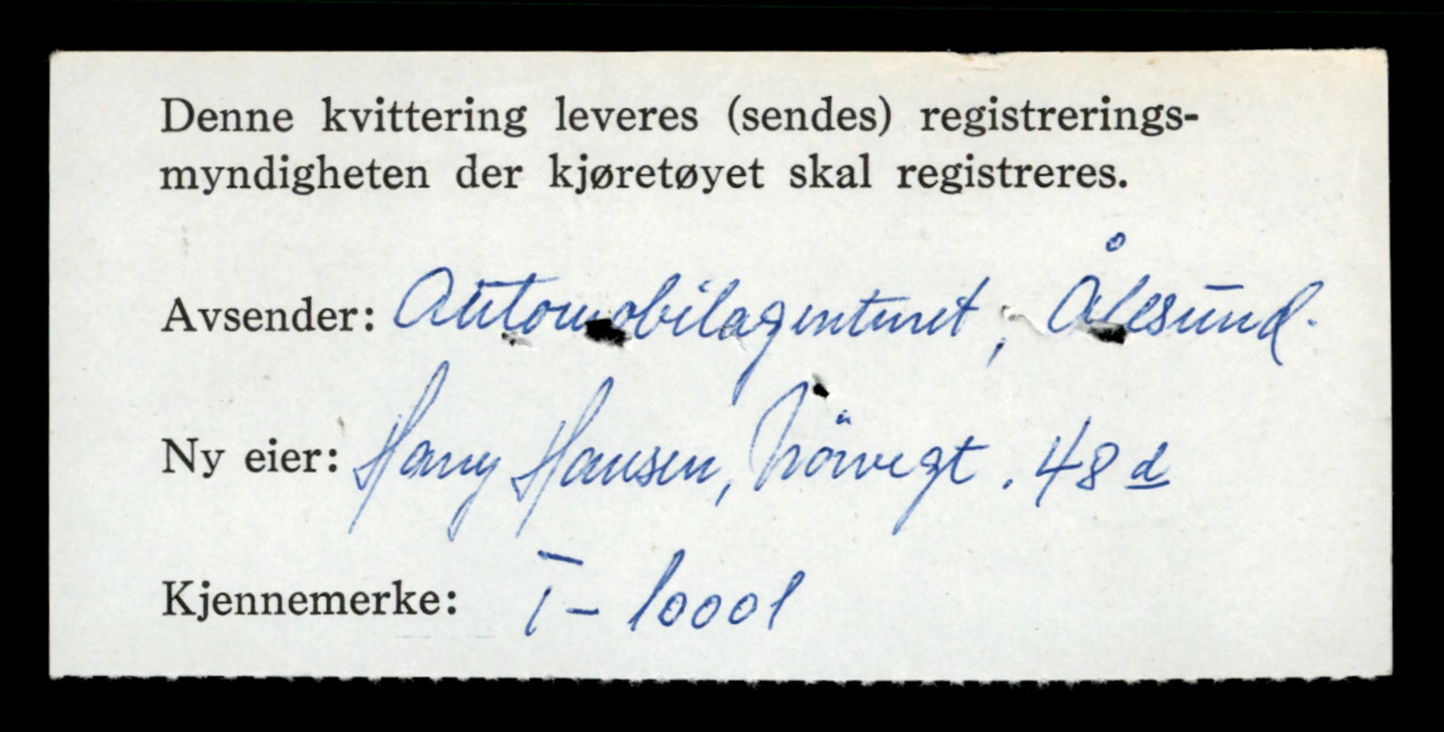 Møre og Romsdal vegkontor - Ålesund trafikkstasjon, SAT/A-4099/F/Fe/L0017: Registreringskort for kjøretøy T 1985 - T 10090, 1927-1998, p. 1104