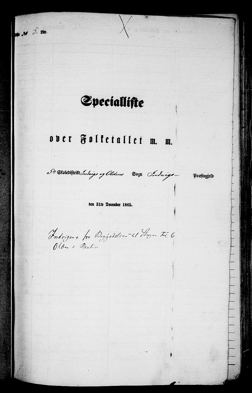 RA, 1865 census for Innvik, 1865, p. 82