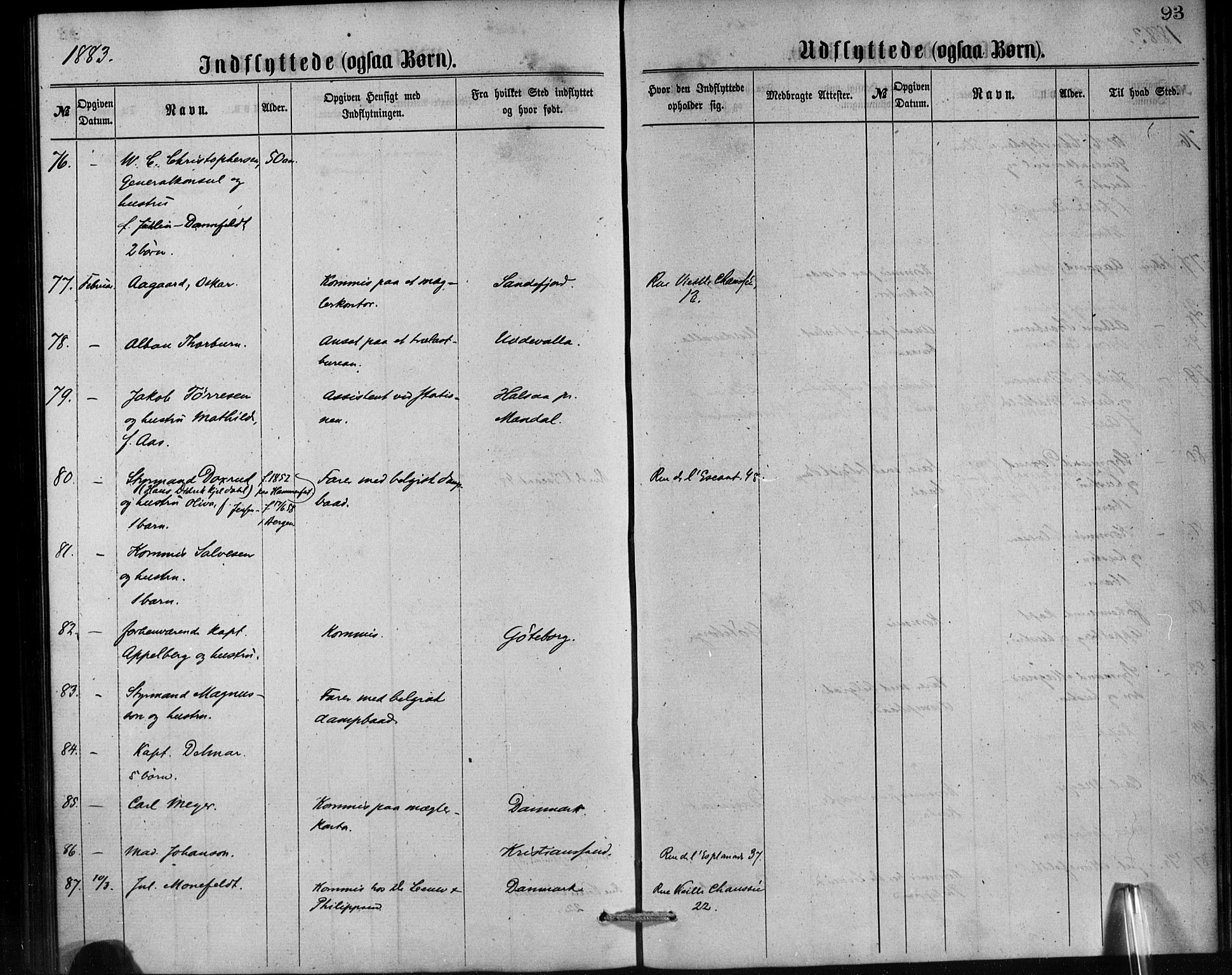 Den norske sjømannsmisjon i utlandet/Antwerpen, AV/SAB-SAB/PA-0105/H/Ha/L0001: Parish register (official) no. A 1, 1865-1887, p. 93