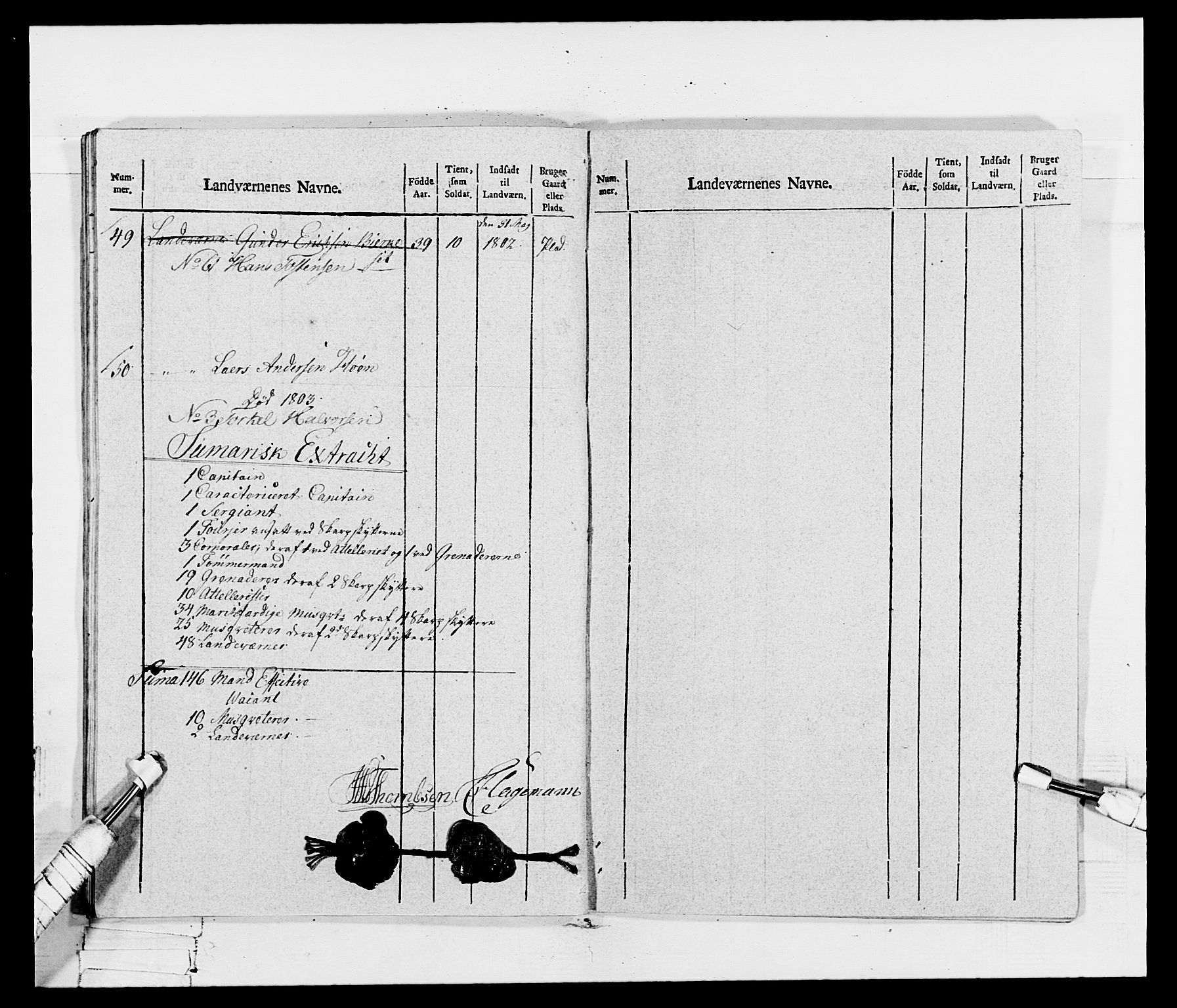 Generalitets- og kommissariatskollegiet, Det kongelige norske kommissariatskollegium, AV/RA-EA-5420/E/Eh/L0115: Telemarkske nasjonale infanteriregiment, 1802-1805, p. 275