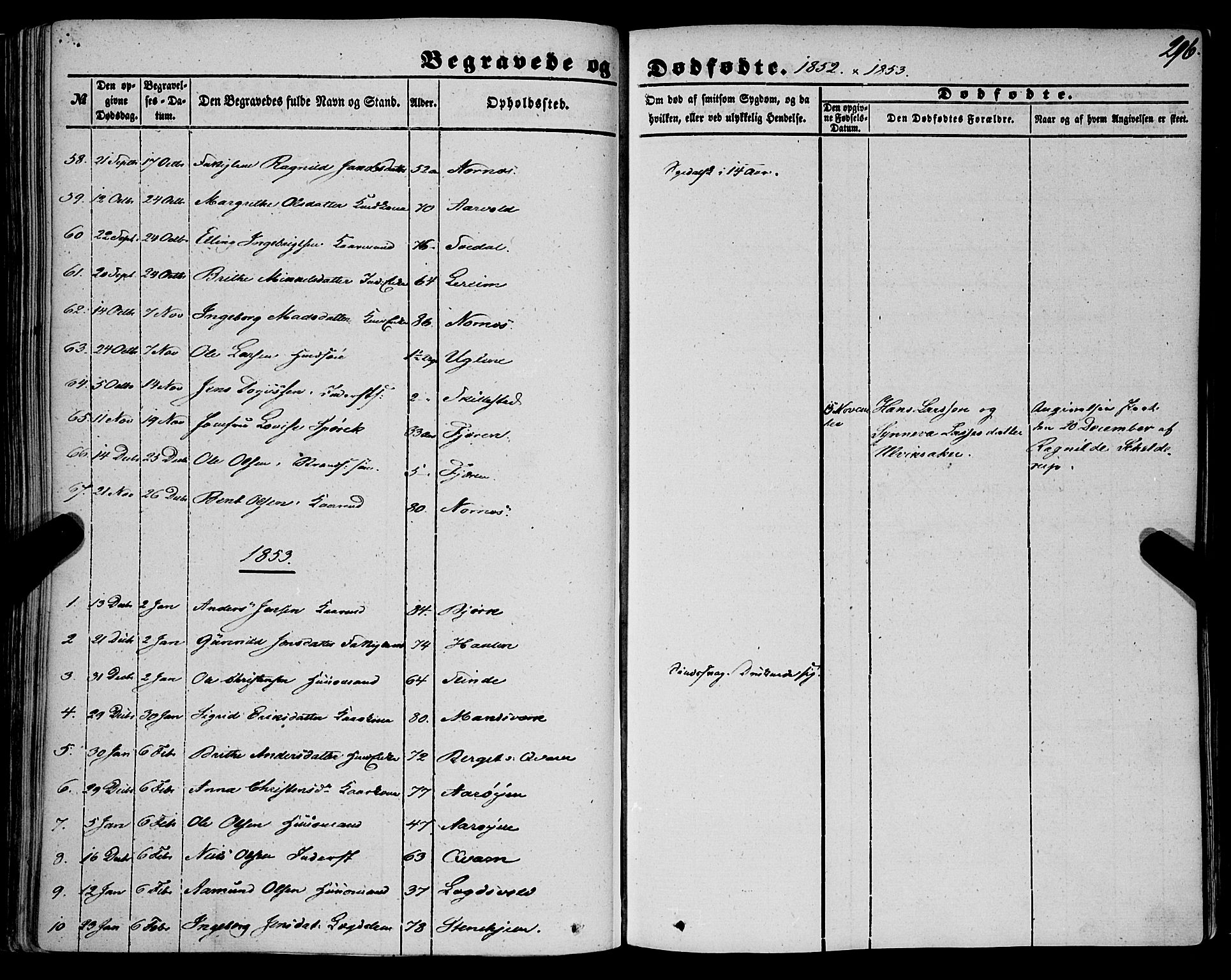 Sogndal sokneprestembete, AV/SAB-A-81301/H/Haa/Haaa/L0012II: Parish register (official) no. A 12II, 1847-1877, p. 296