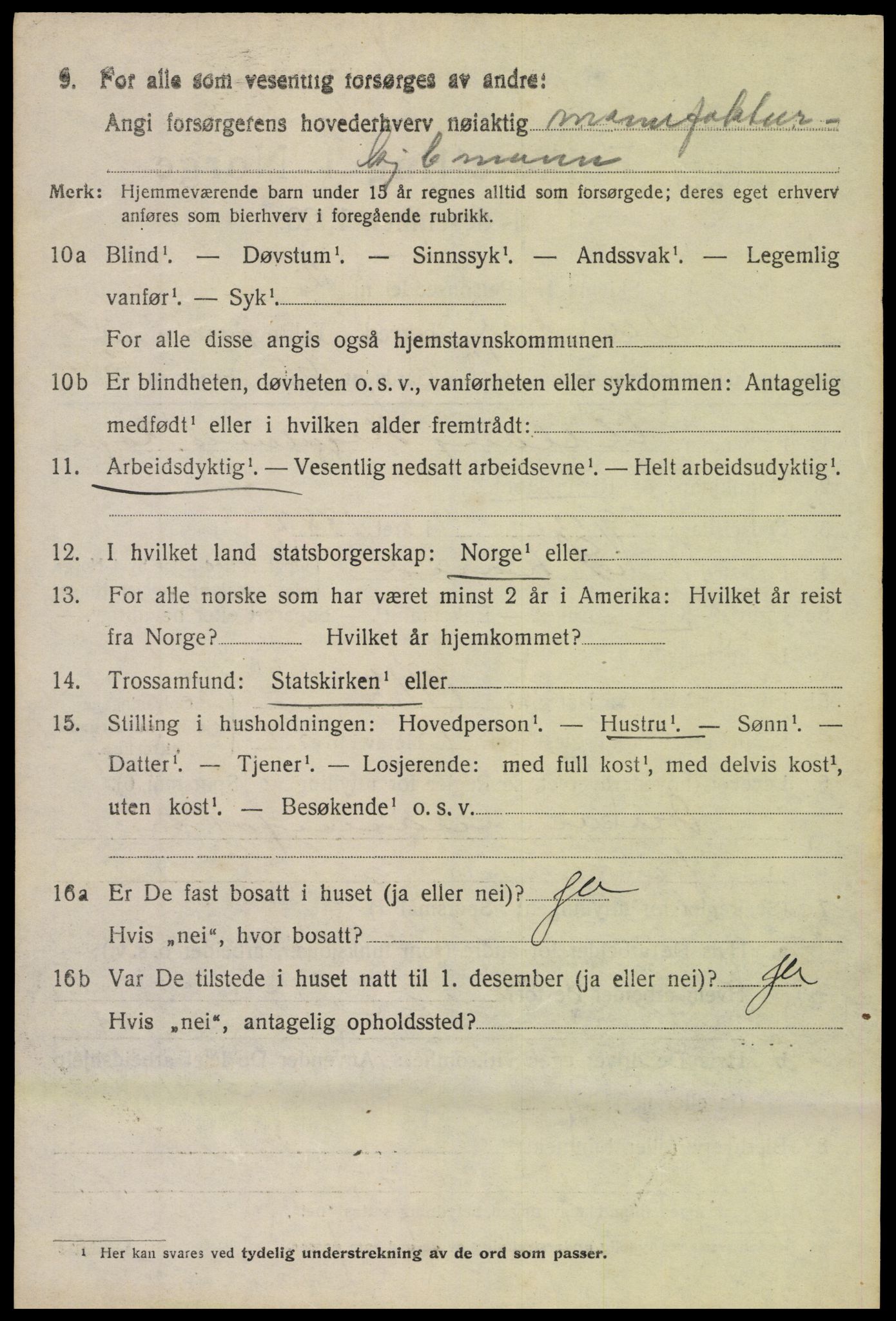 SAH, 1920 census for Nord-Aurdal, 1920, p. 5335