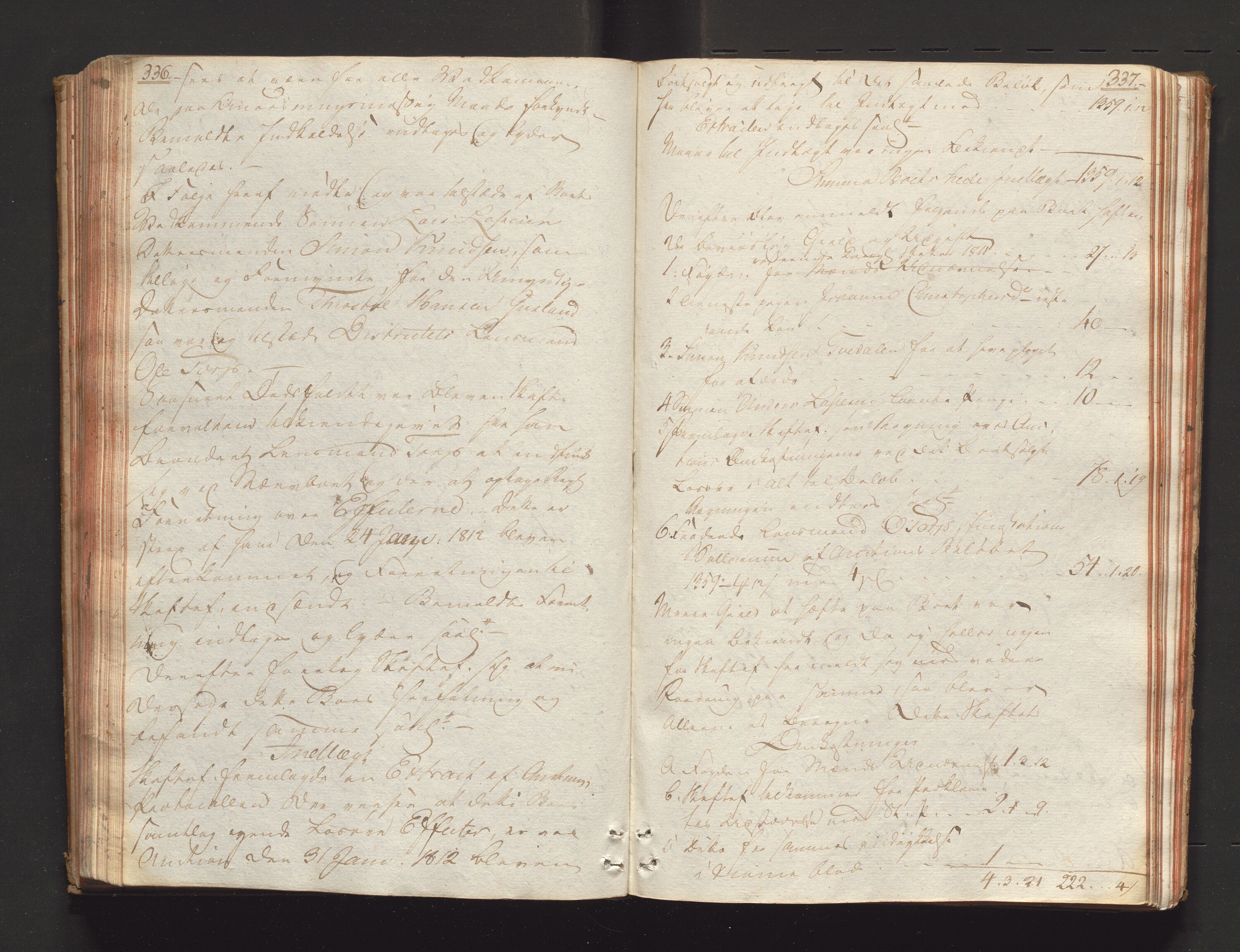 Larvik sorenskriveri, AV/SAKO-A-83/H/Hd/Hda/L0016: Skifteprotokoll, 1811-1812, p. 336-337