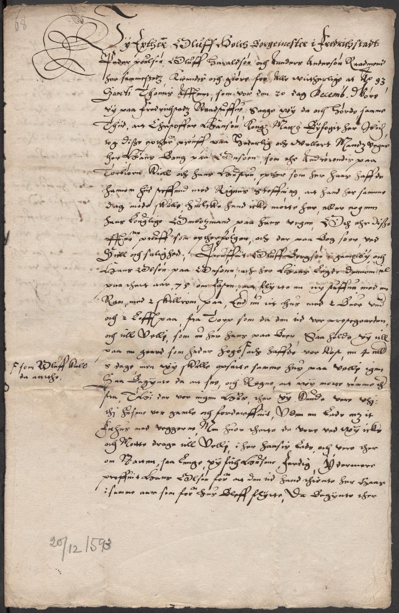 Riksarkivets diplomsamling, AV/RA-EA-5965/F15/L0002: Prestearkiv - Østfold, 1572-1683, p. 197