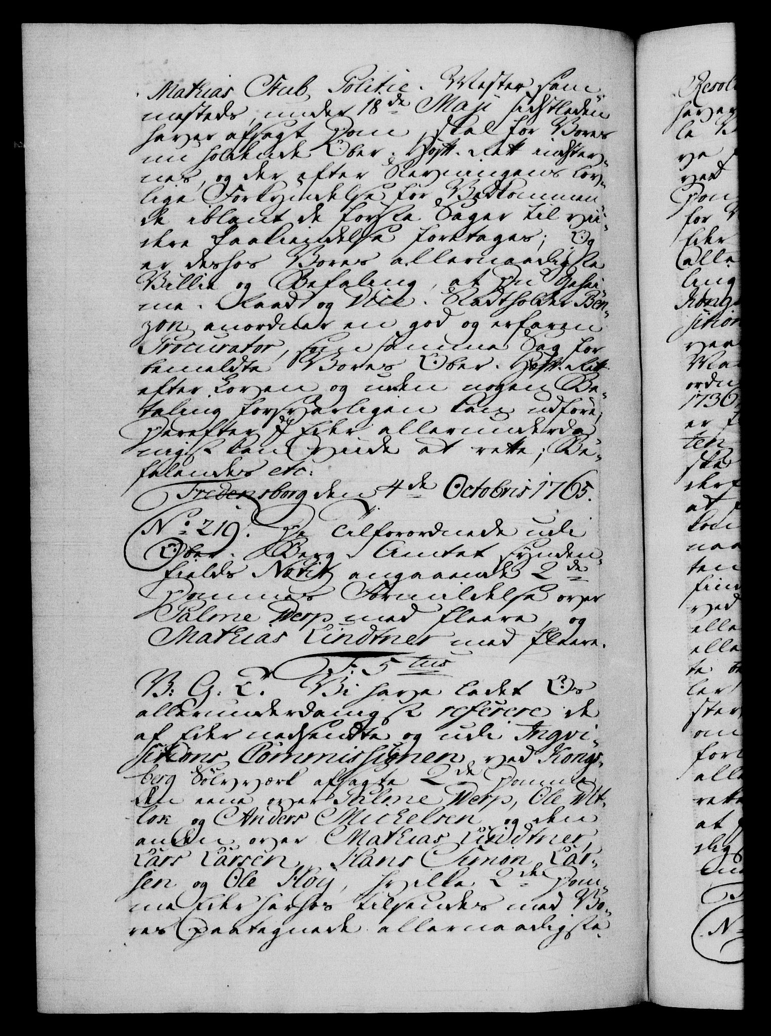 Danske Kanselli 1572-1799, AV/RA-EA-3023/F/Fc/Fca/Fcab/L0037: Norske tegnelser, 1762-1766, p. 553b