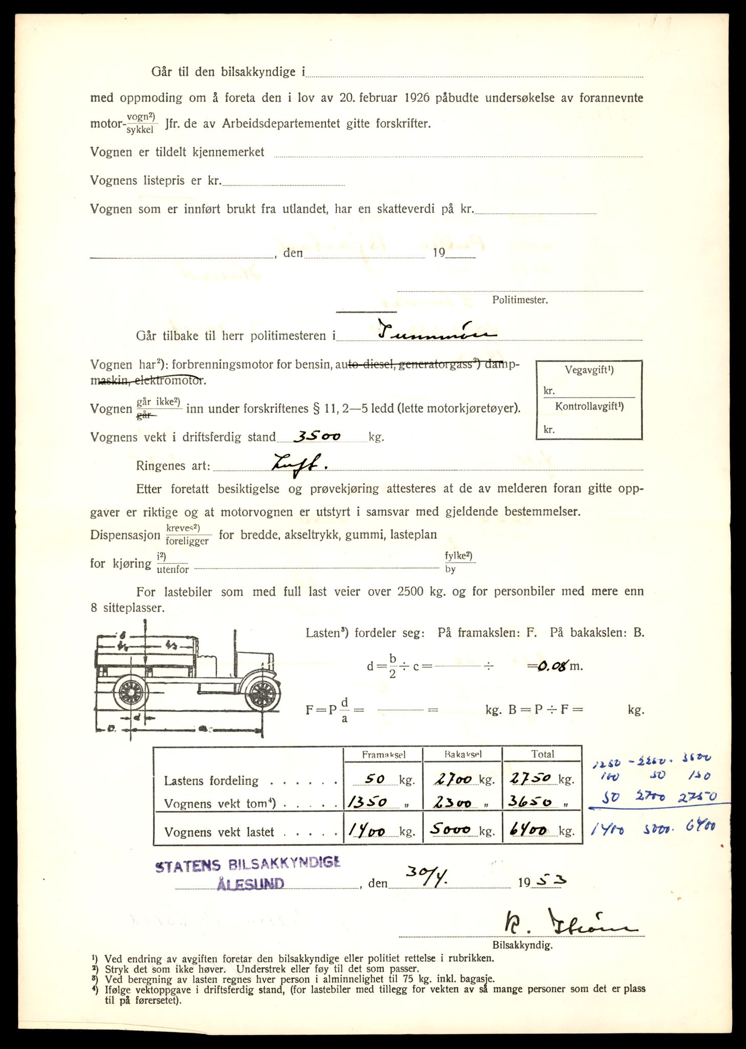 Møre og Romsdal vegkontor - Ålesund trafikkstasjon, AV/SAT-A-4099/F/Fe/L0036: Registreringskort for kjøretøy T 12831 - T 13030, 1927-1998, p. 2418