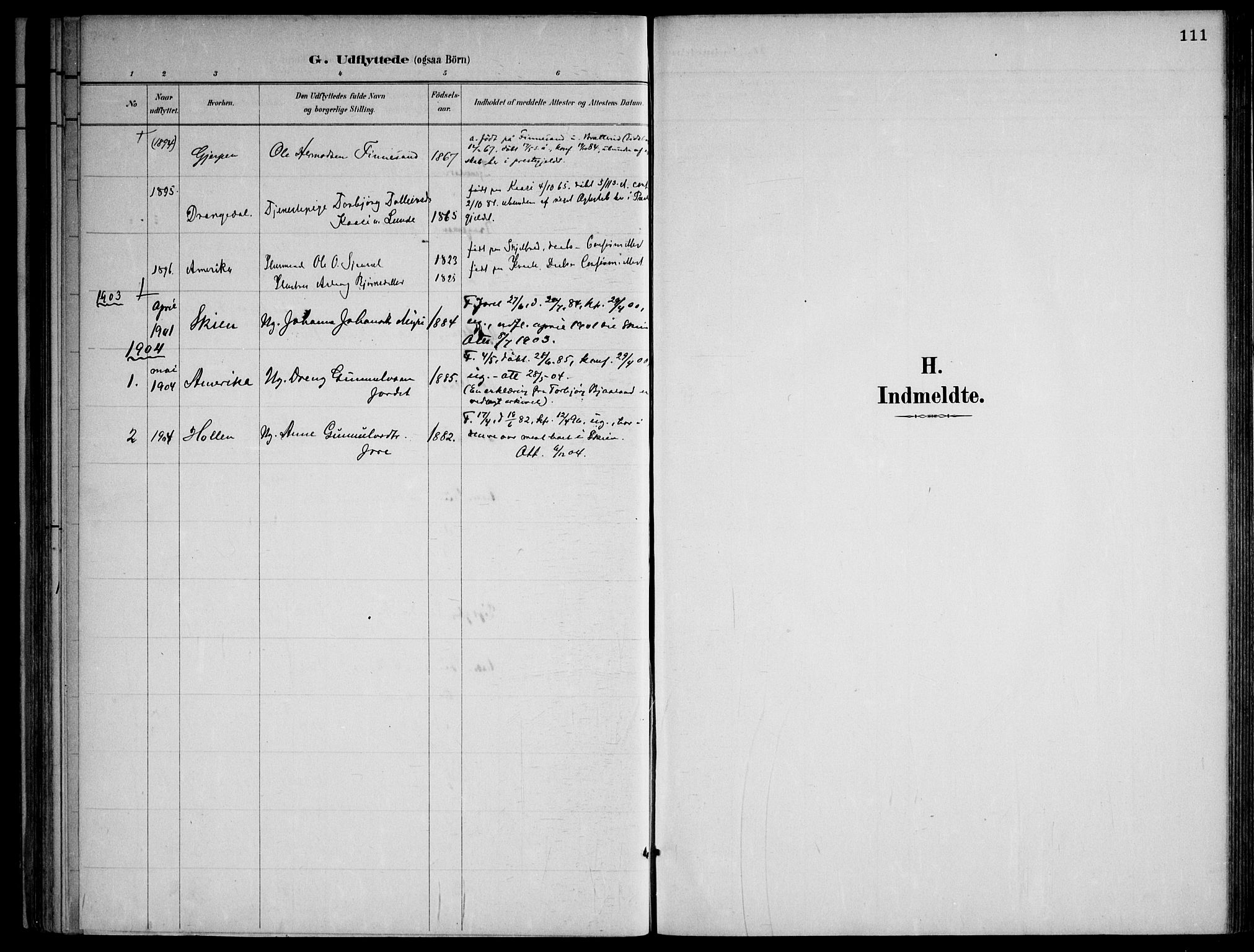 Lårdal kirkebøker, SAKO/A-284/F/Fa/L0007: Parish register (official) no. I 7, 1887-1906, p. 111