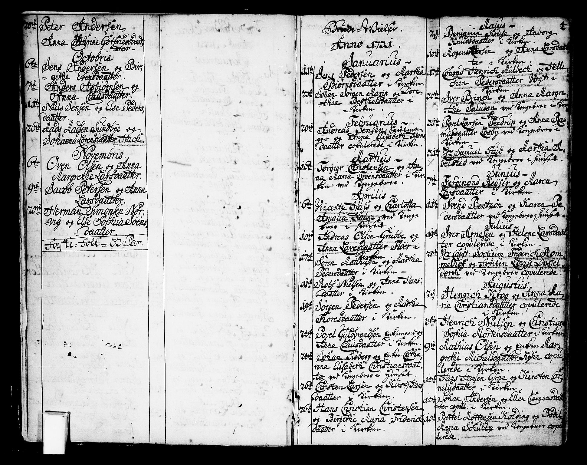 Oslo domkirke Kirkebøker, SAO/A-10752/F/Fa/L0003: Parish register (official) no. 3, 1731-1743, p. 4
