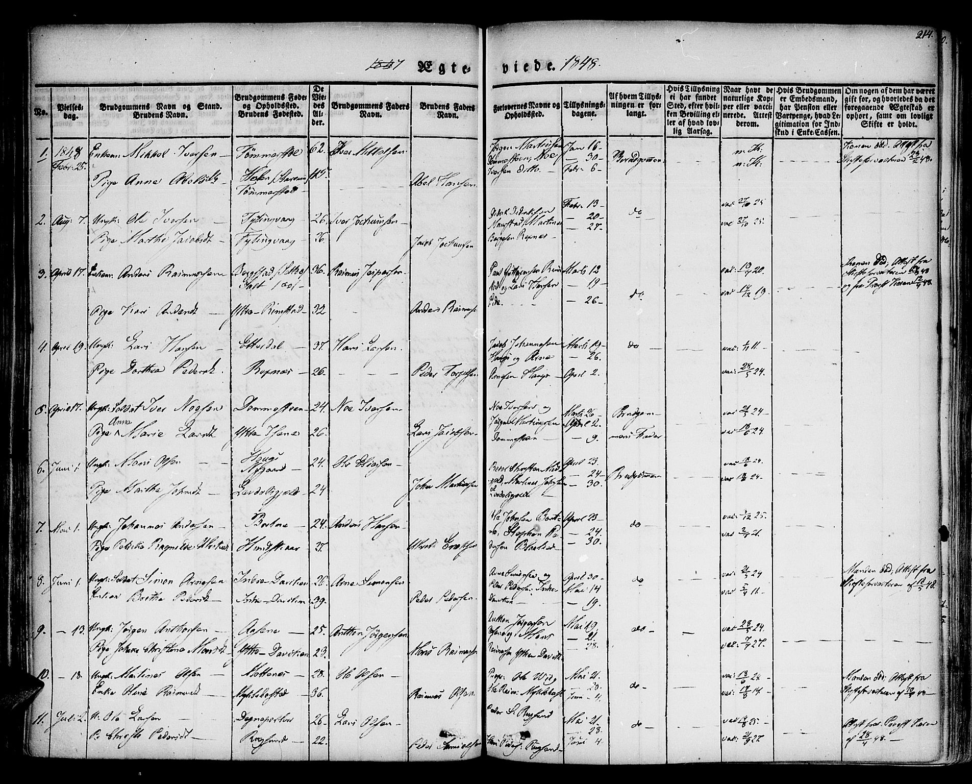 Davik sokneprestembete, AV/SAB-A-79701/H/Haa/Haaa/L0004: Parish register (official) no. A 4, 1830-1849, p. 214