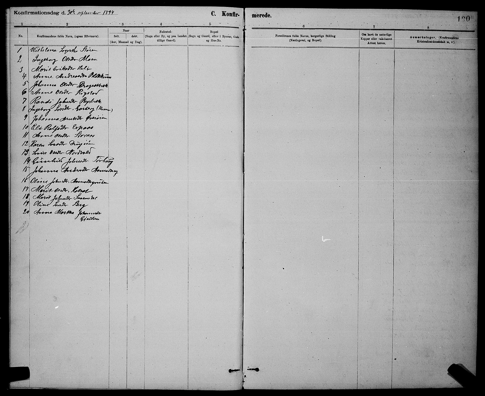 Ministerialprotokoller, klokkerbøker og fødselsregistre - Sør-Trøndelag, AV/SAT-A-1456/672/L0863: Parish register (copy) no. 672C02, 1888-1901, p. 130