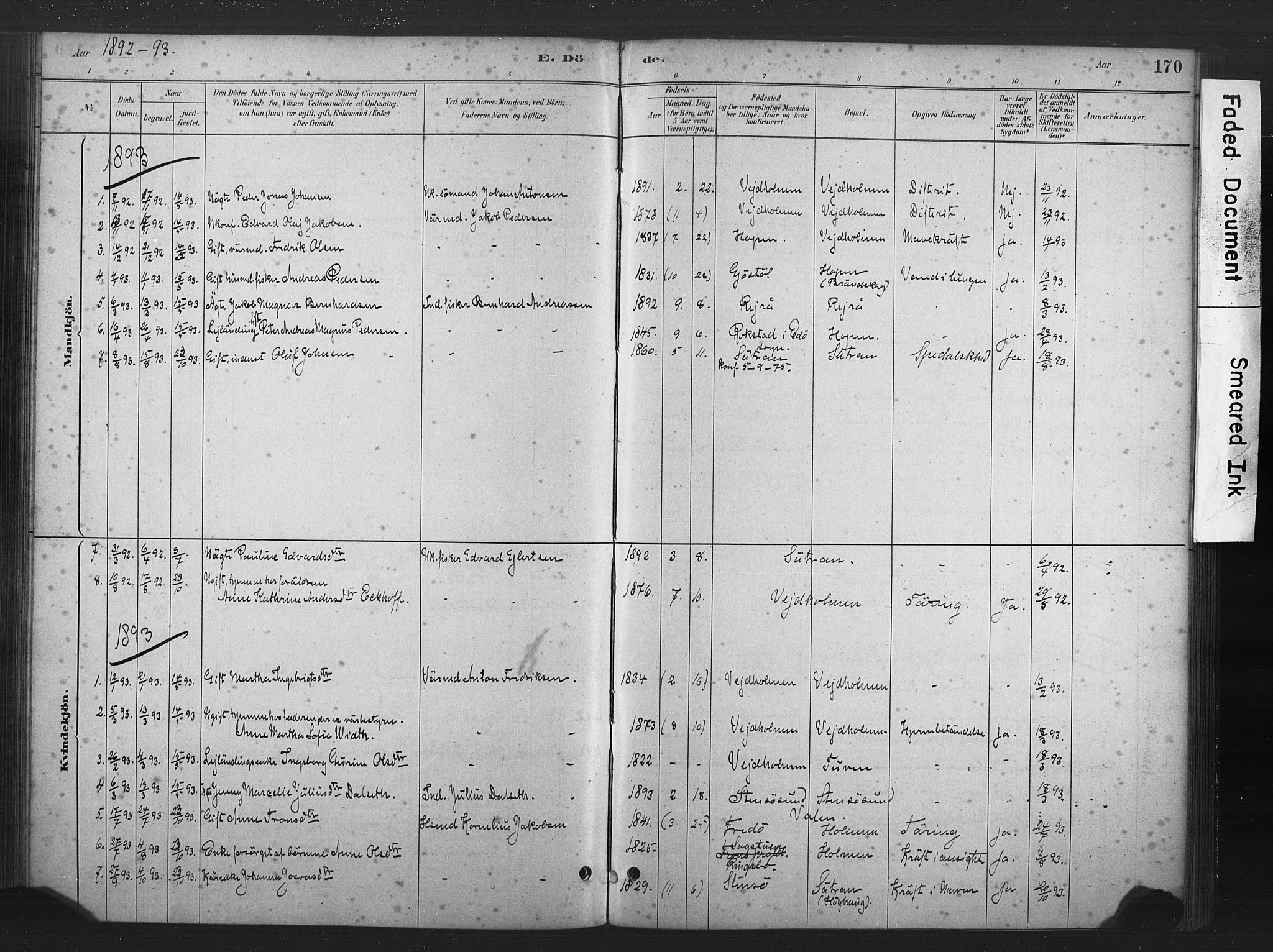 Ministerialprotokoller, klokkerbøker og fødselsregistre - Møre og Romsdal, AV/SAT-A-1454/583/L0954: Parish register (official) no. 583A01, 1880-1906, p. 170