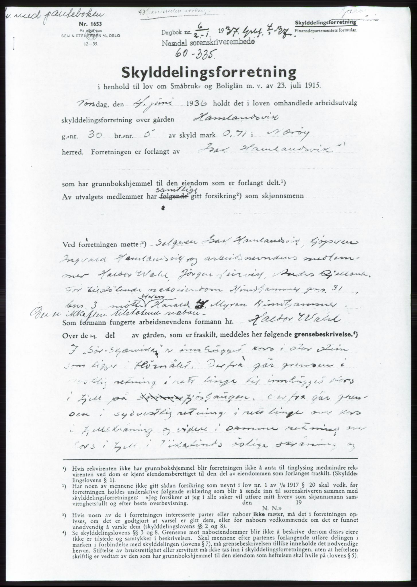 Namdal sorenskriveri, SAT/A-4133/1/2/2C: Mortgage book no. -, 1937-1939, Deed date: 02.01.1937