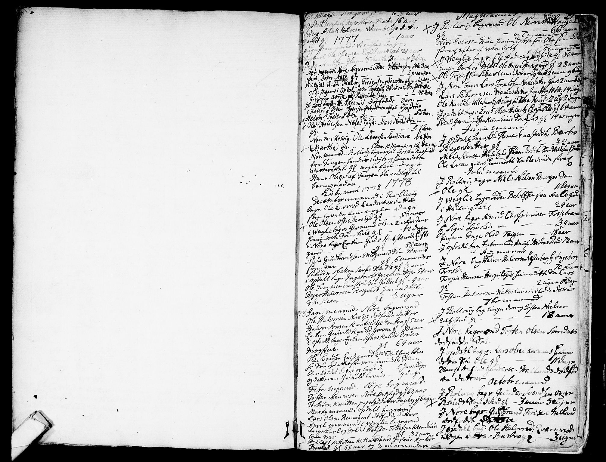Rollag kirkebøker, SAKO/A-240/F/Fa/L0003: Parish register (official) no. I 3, 1743-1778, p. 276