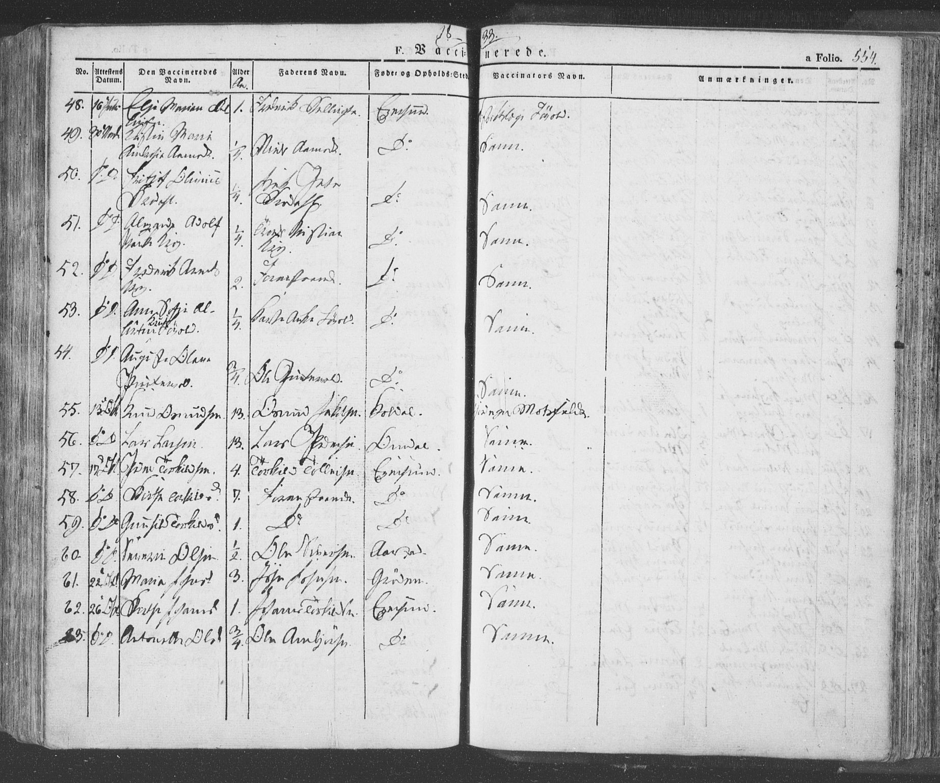 Eigersund sokneprestkontor, SAST/A-101807/S08/L0009: Parish register (official) no. A 9, 1827-1850, p. 554
