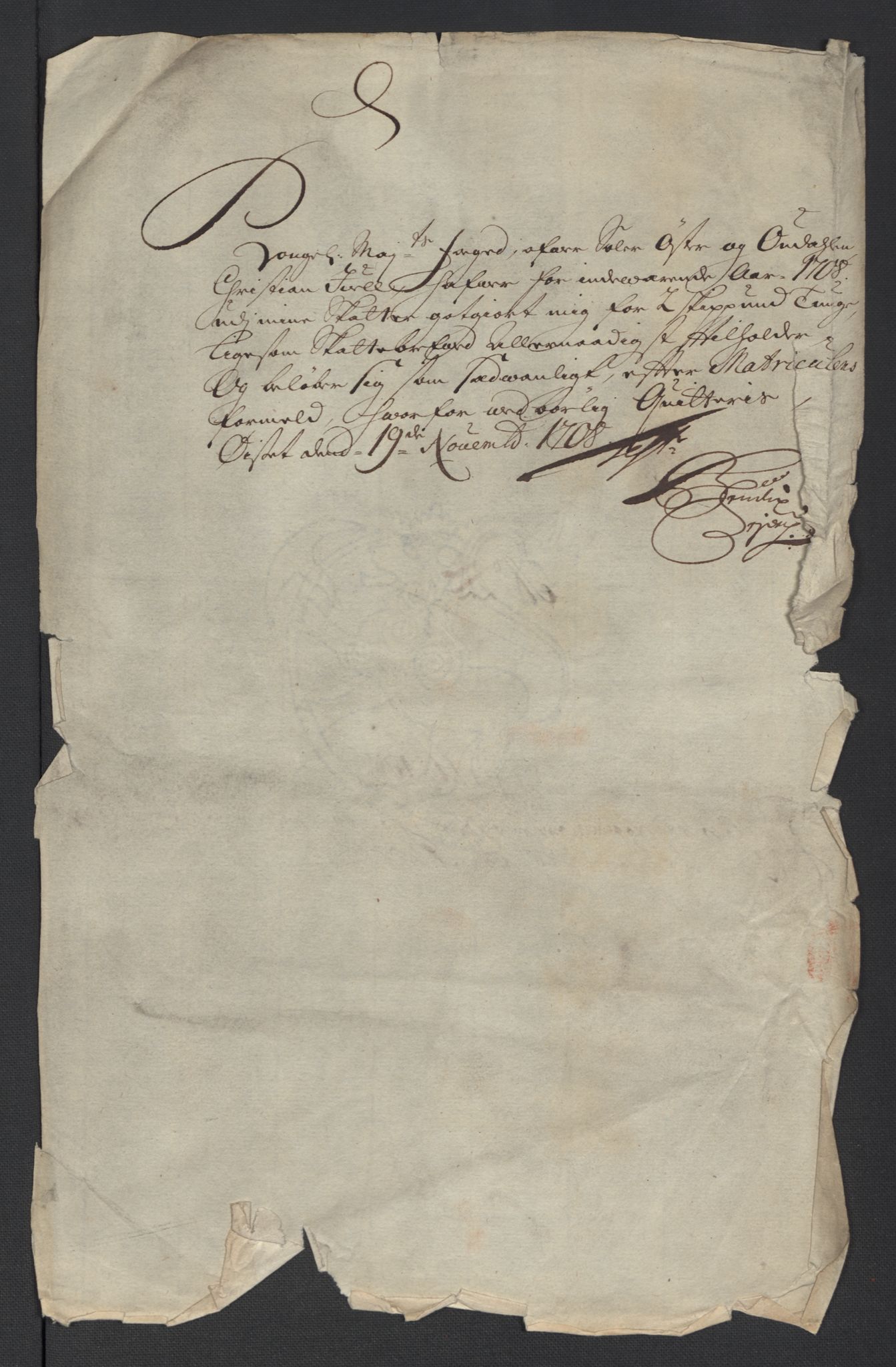 Rentekammeret inntil 1814, Reviderte regnskaper, Fogderegnskap, RA/EA-4092/R13/L0845: Fogderegnskap Solør, Odal og Østerdal, 1708, p. 256