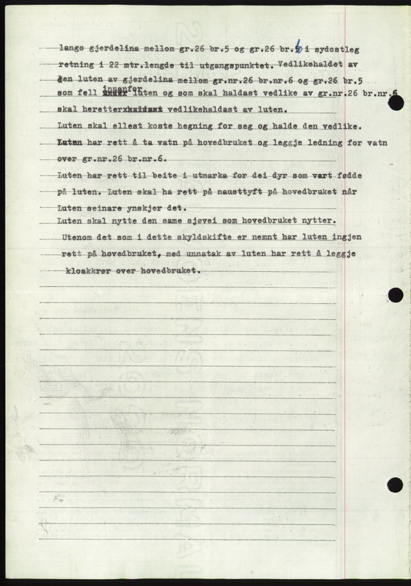 Søre Sunnmøre sorenskriveri, AV/SAT-A-4122/1/2/2C/L0084: Mortgage book no. 10A, 1949-1949, Diary no: : 1031/1949