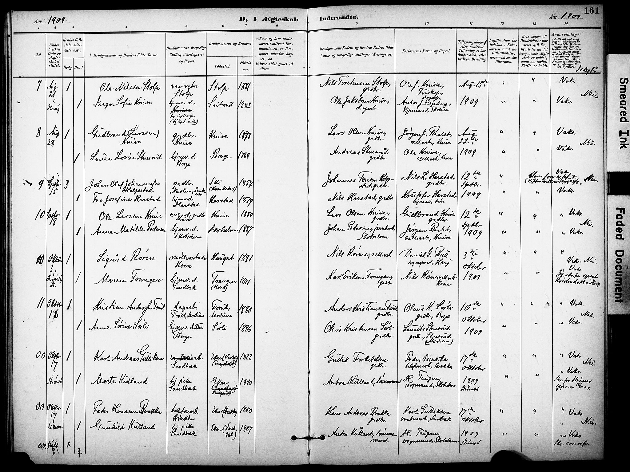 Eiker kirkebøker, AV/SAKO-A-4/F/Fc/L0003: Parish register (official) no. III 3, 1897-1981, p. 161