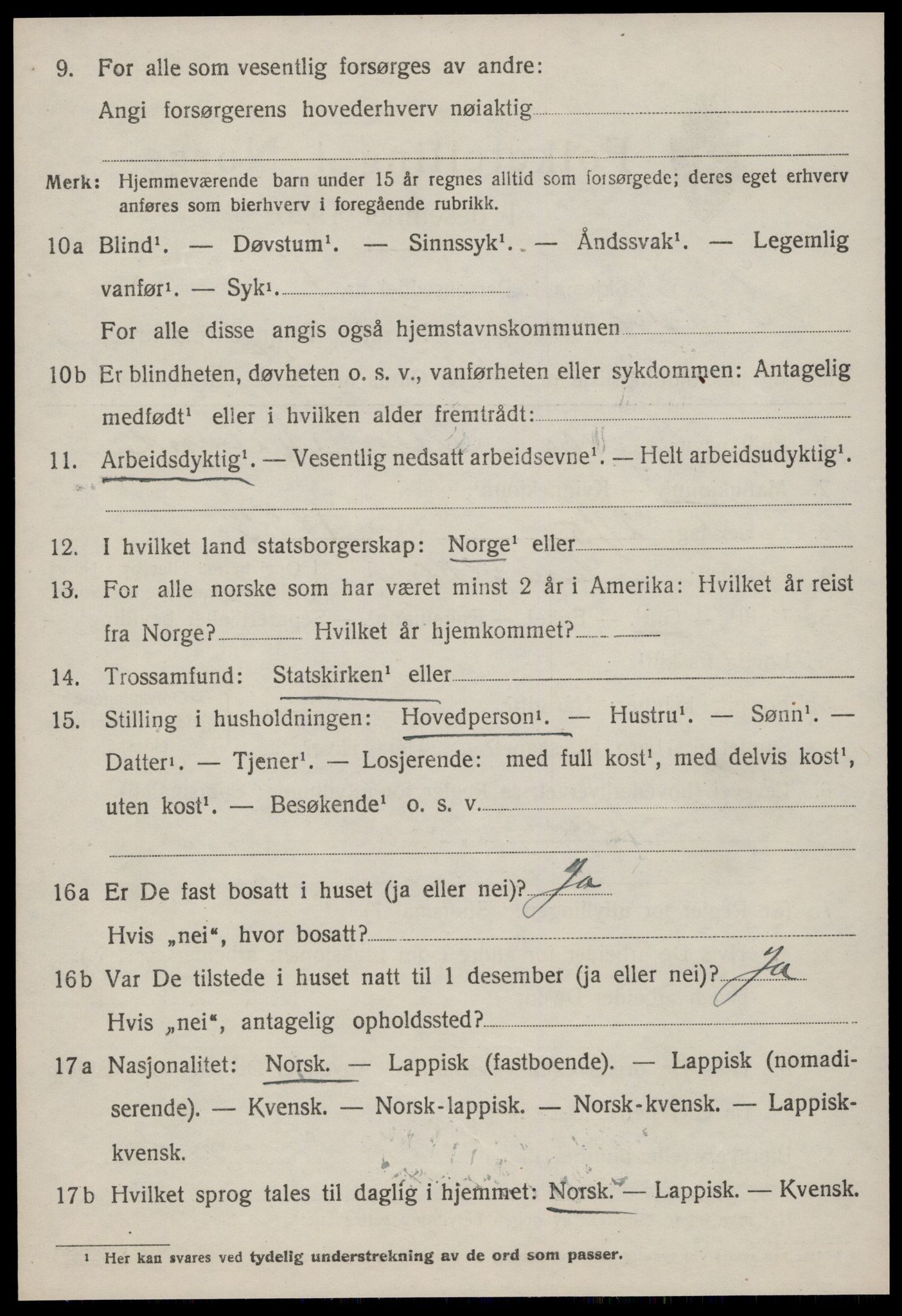 SAT, 1920 census for Stadsbygd, 1920, p. 4413