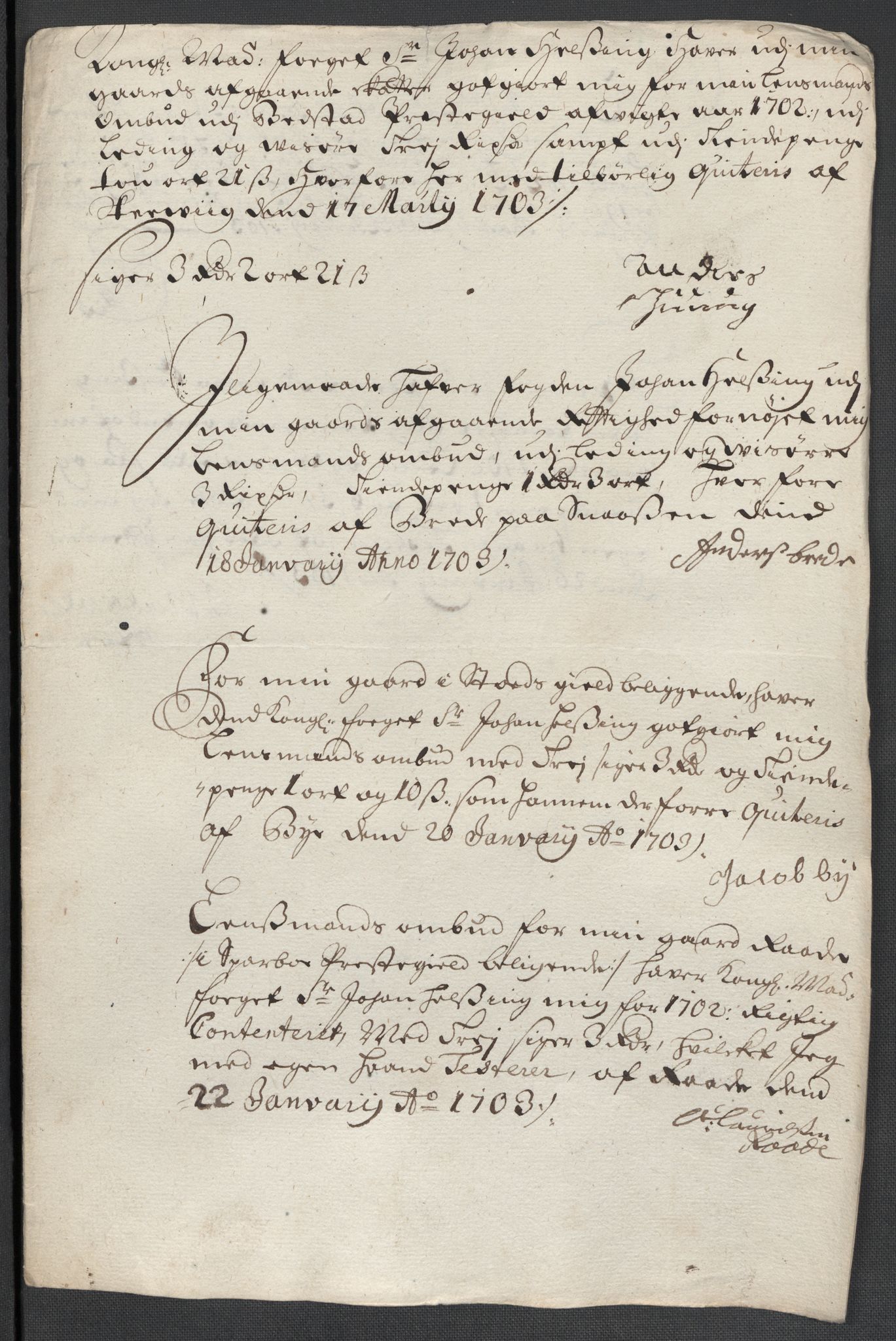 Rentekammeret inntil 1814, Reviderte regnskaper, Fogderegnskap, AV/RA-EA-4092/R63/L4312: Fogderegnskap Inderøy, 1701-1702, p. 423