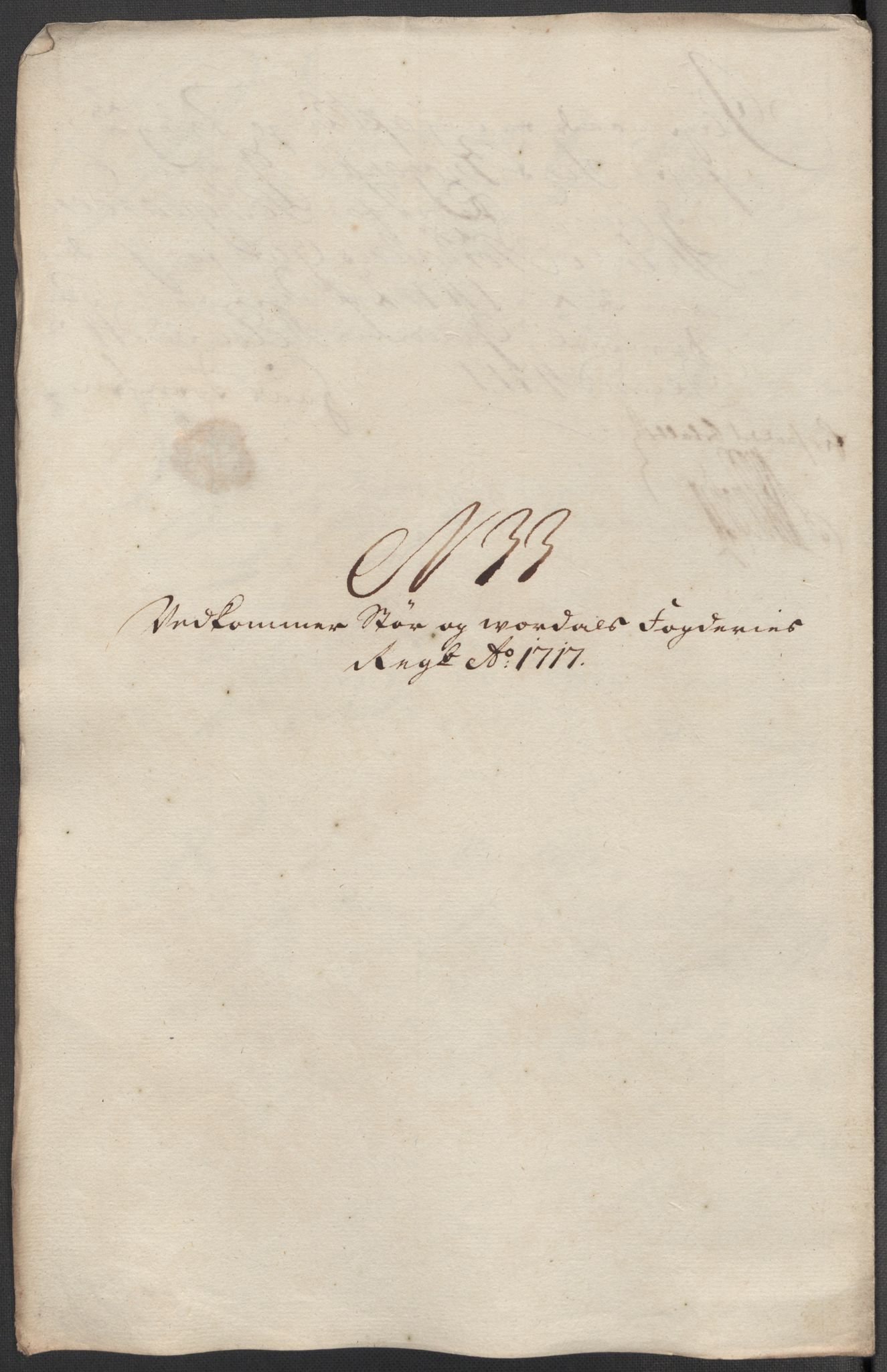 Rentekammeret inntil 1814, Reviderte regnskaper, Fogderegnskap, AV/RA-EA-4092/R62/L4207: Fogderegnskap Stjørdal og Verdal, 1717, p. 262