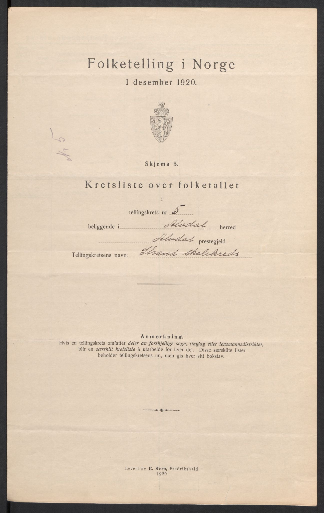 SAH, 1920 census for Alvdal, 1920, p. 26