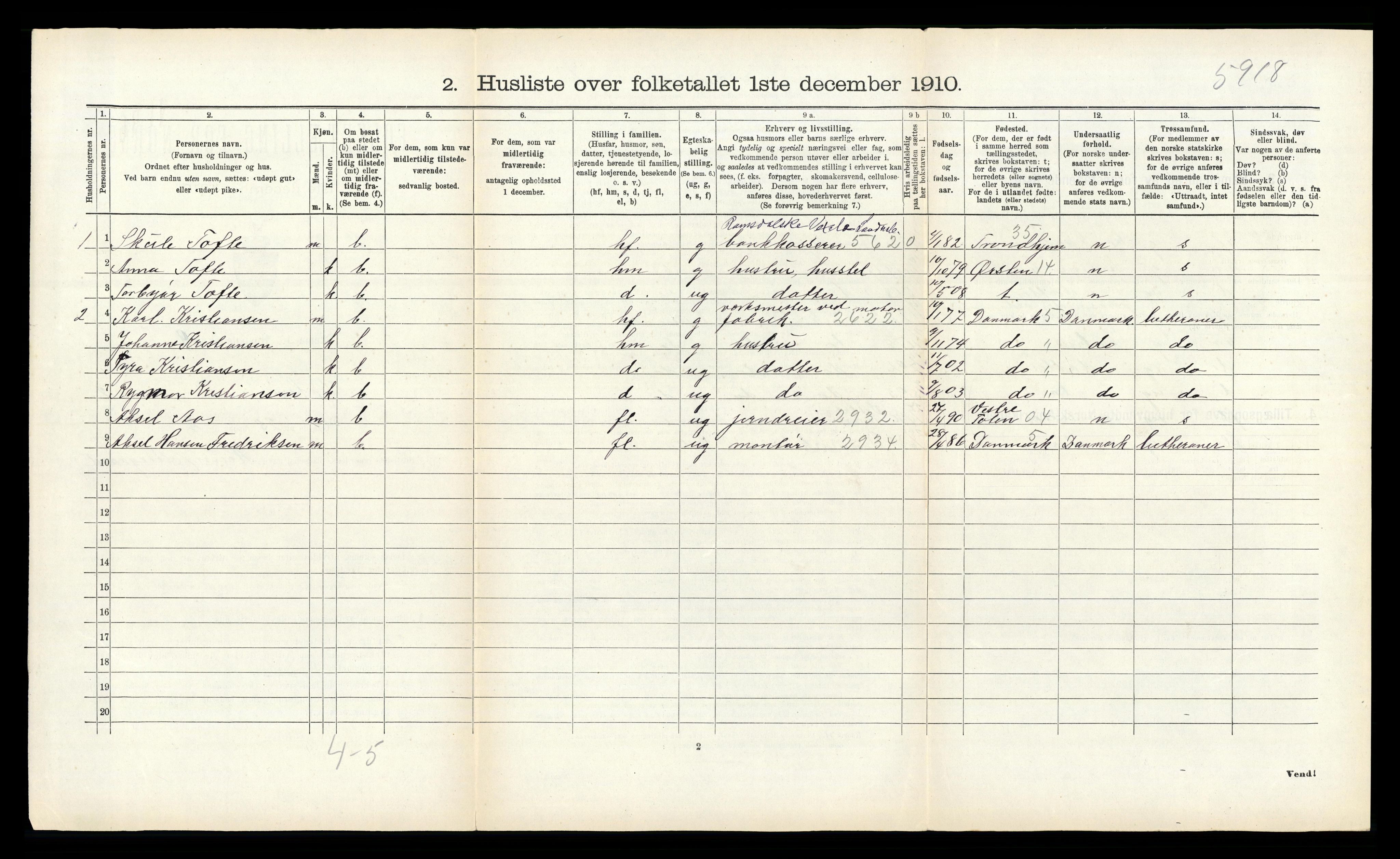 RA, 1910 census for Bolsøy, 1910, p. 346