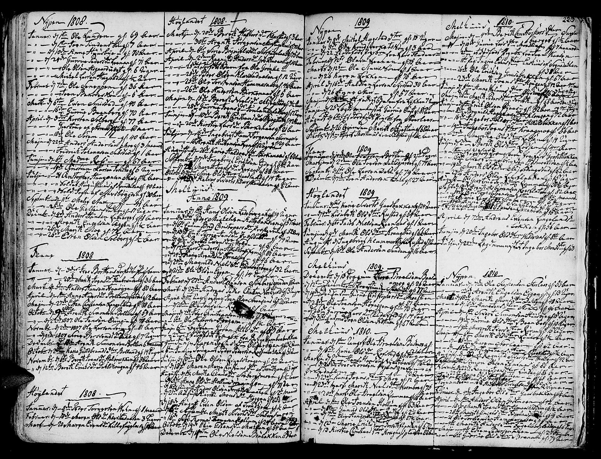 Ministerialprotokoller, klokkerbøker og fødselsregistre - Sør-Trøndelag, SAT/A-1456/691/L1061: Parish register (official) no. 691A02 /1, 1768-1815, p. 223