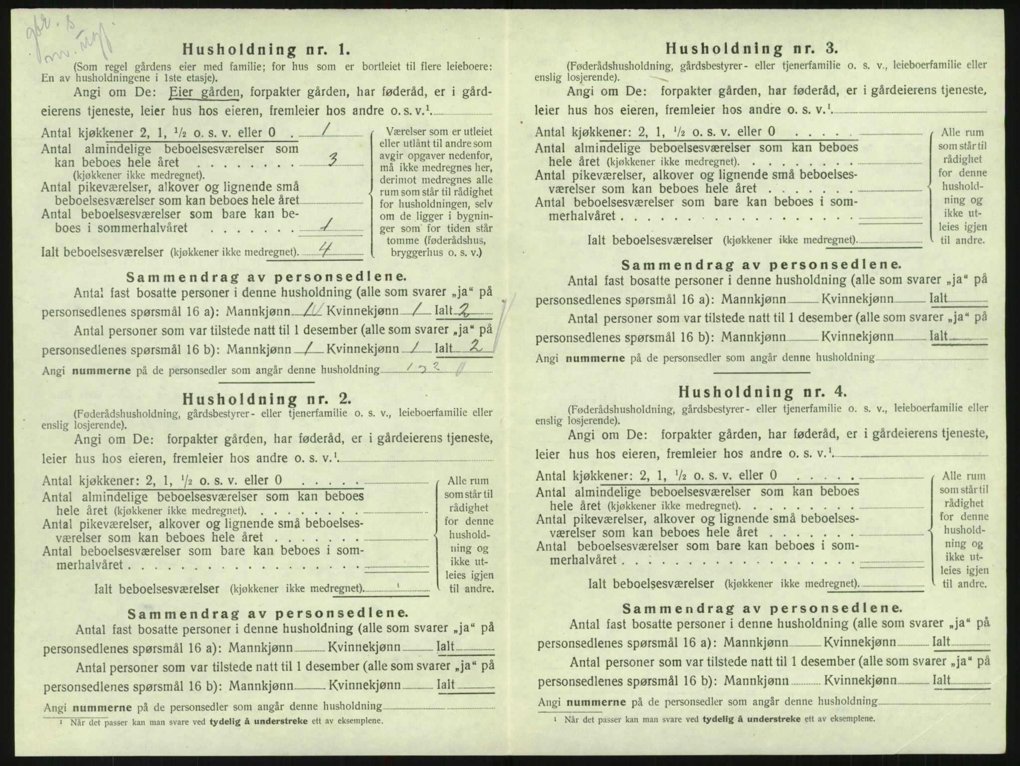 SAK, 1920 census for Randesund, 1920, p. 83