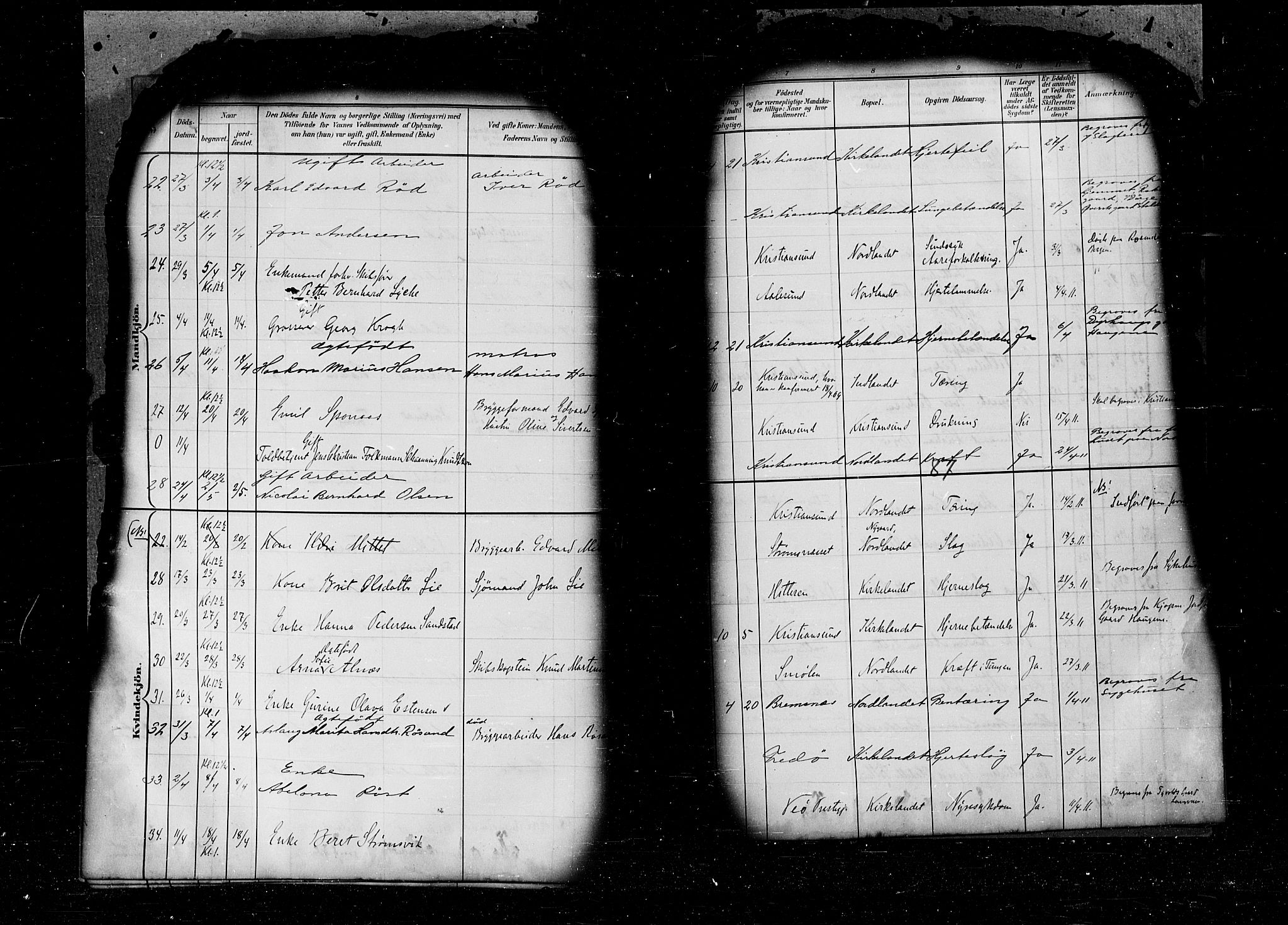 Kristiansund sokneprestkontor, AV/SAT-A-1068/1/I/I1: Parish register (official) no. 6e, 1901-1916, p. 87