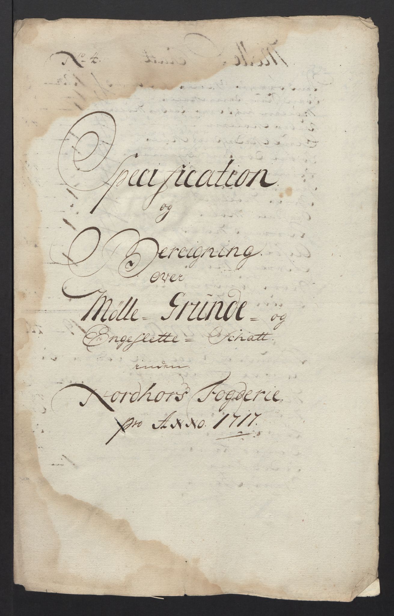 Rentekammeret inntil 1814, Reviderte regnskaper, Fogderegnskap, RA/EA-4092/R51/L3201: Fogderegnskap Nordhordland og Voss, 1717, p. 35