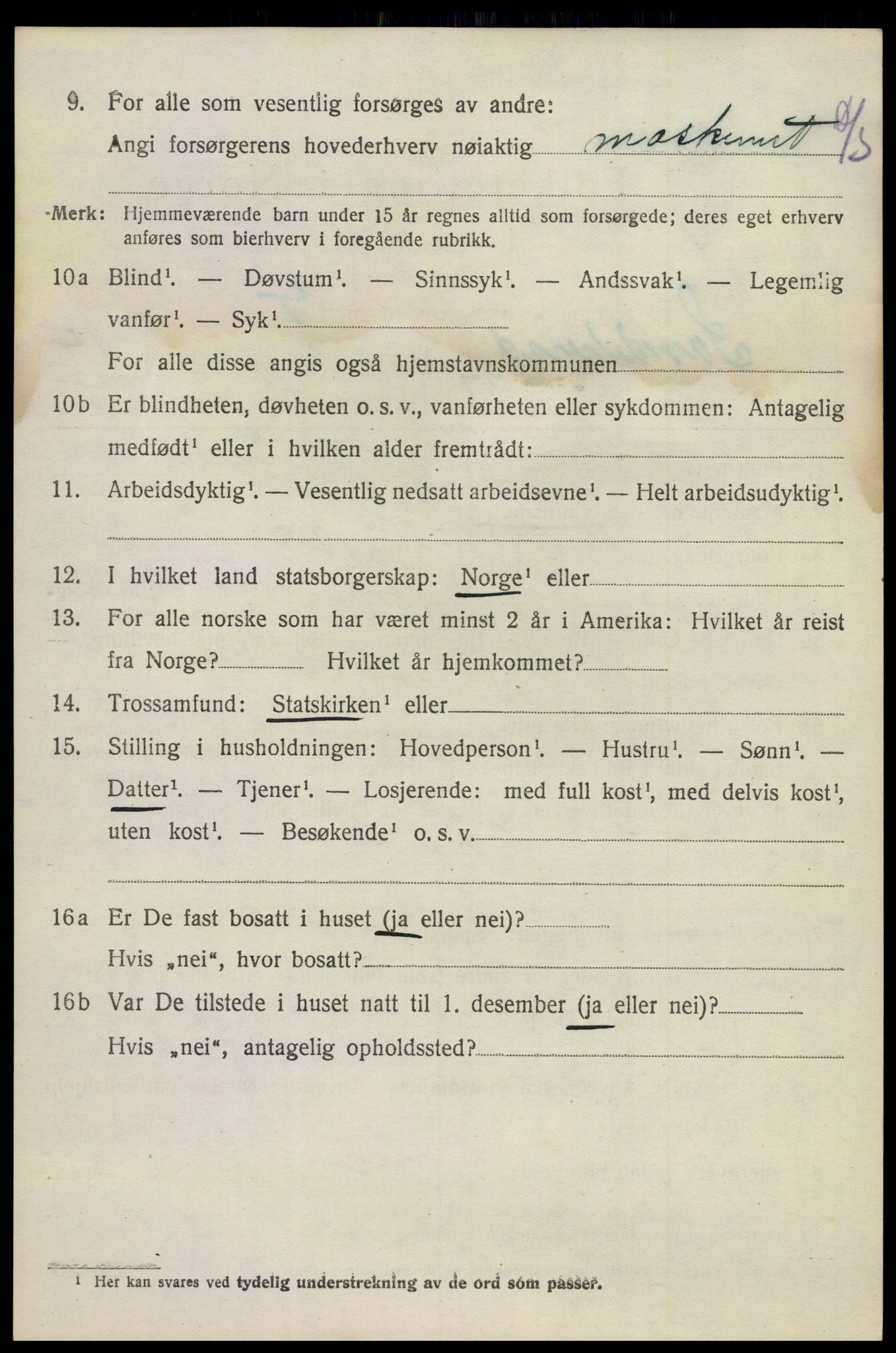 SAKO, 1920 census for Sandeherred, 1920, p. 20687
