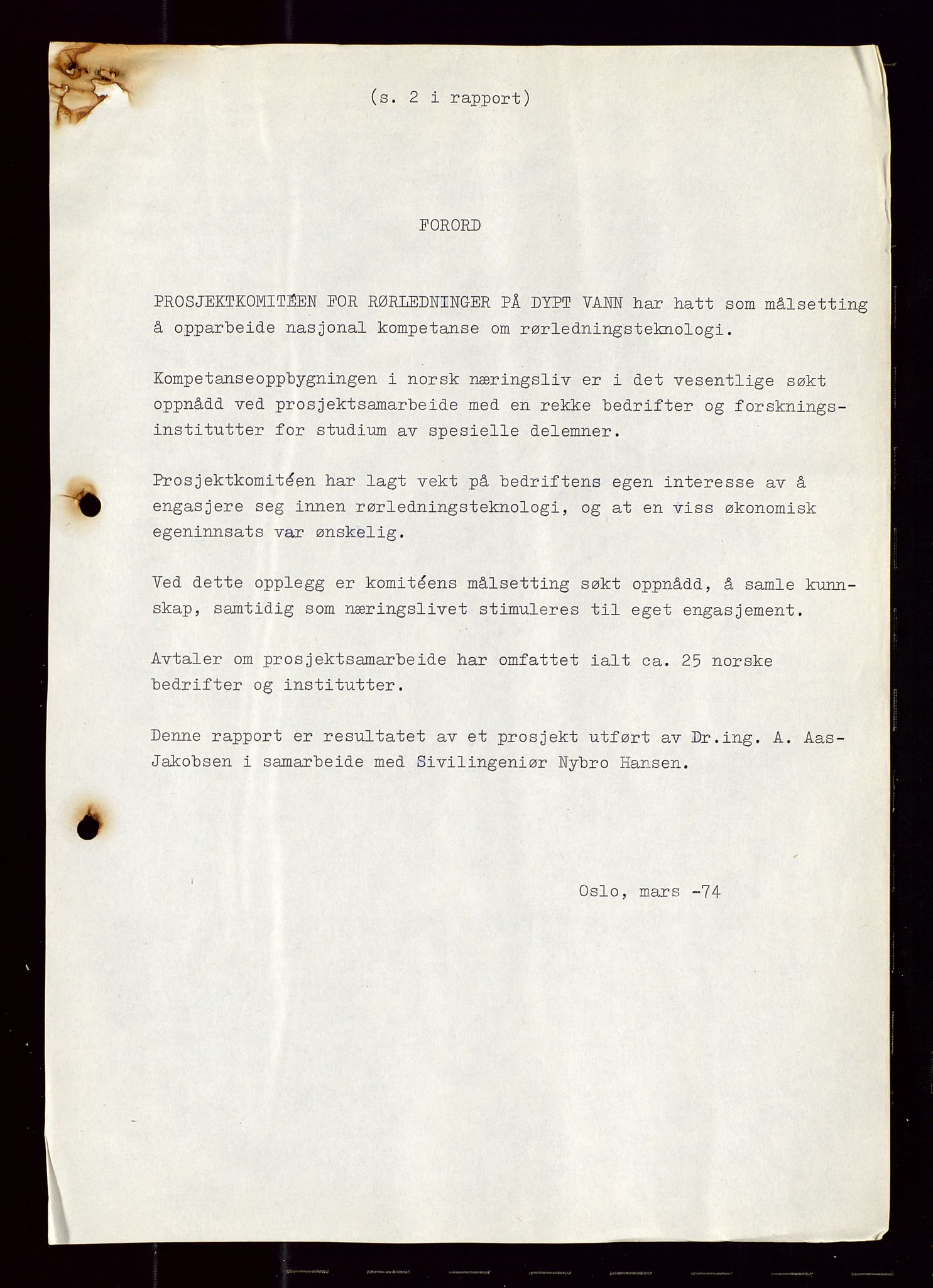 Industridepartementet, Oljekontoret, AV/SAST-A-101348/Di/L0001: DWP, møter juni - november, komiteemøter nr. 19 - 26, 1973-1974, p. 109