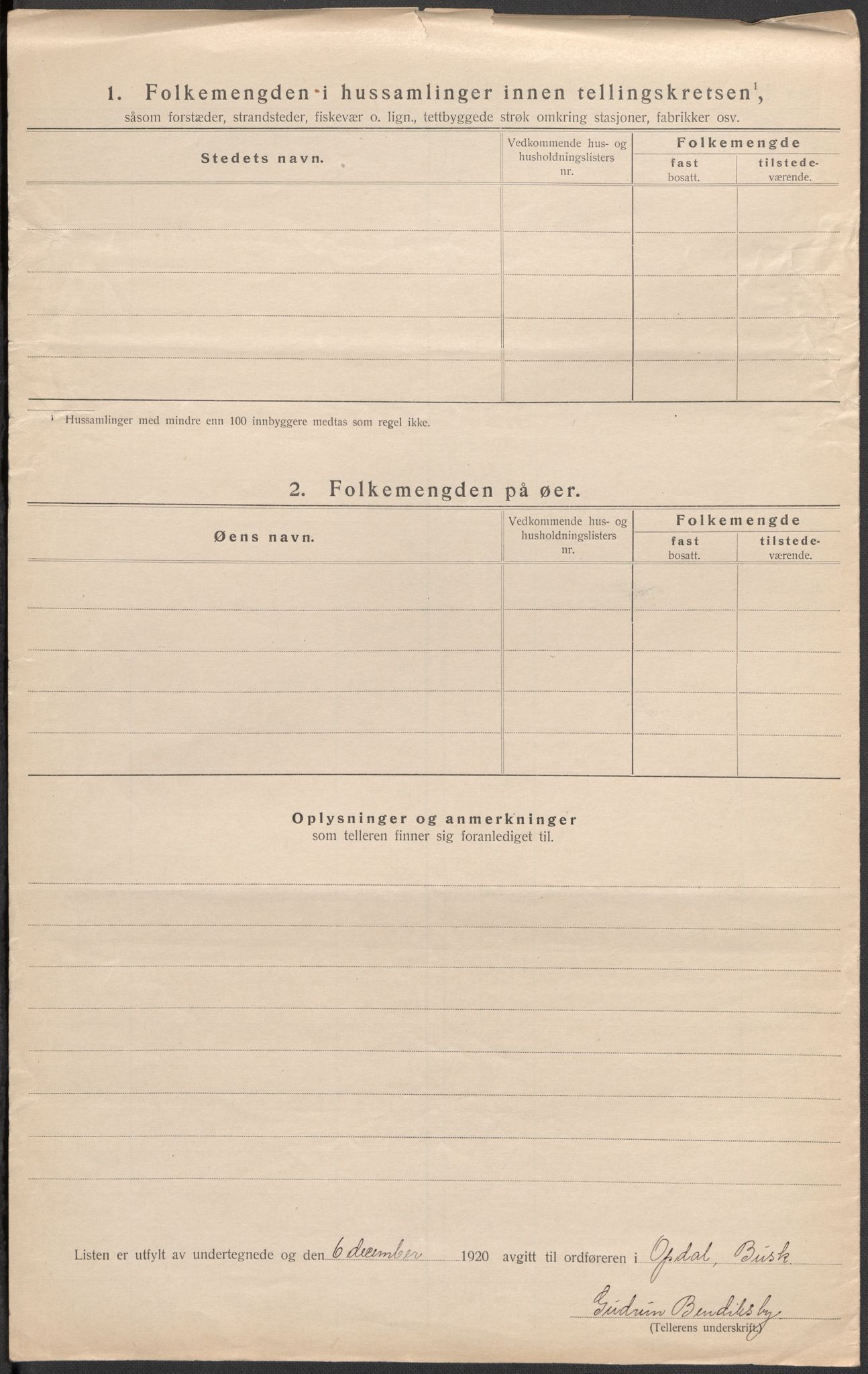 SAKO, 1920 census for Uvdal, 1920, p. 13