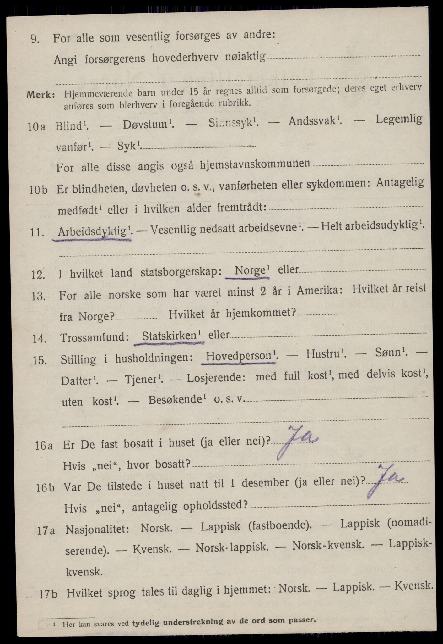 SAT, 1920 census for Nord-Frøya, 1920, p. 7416